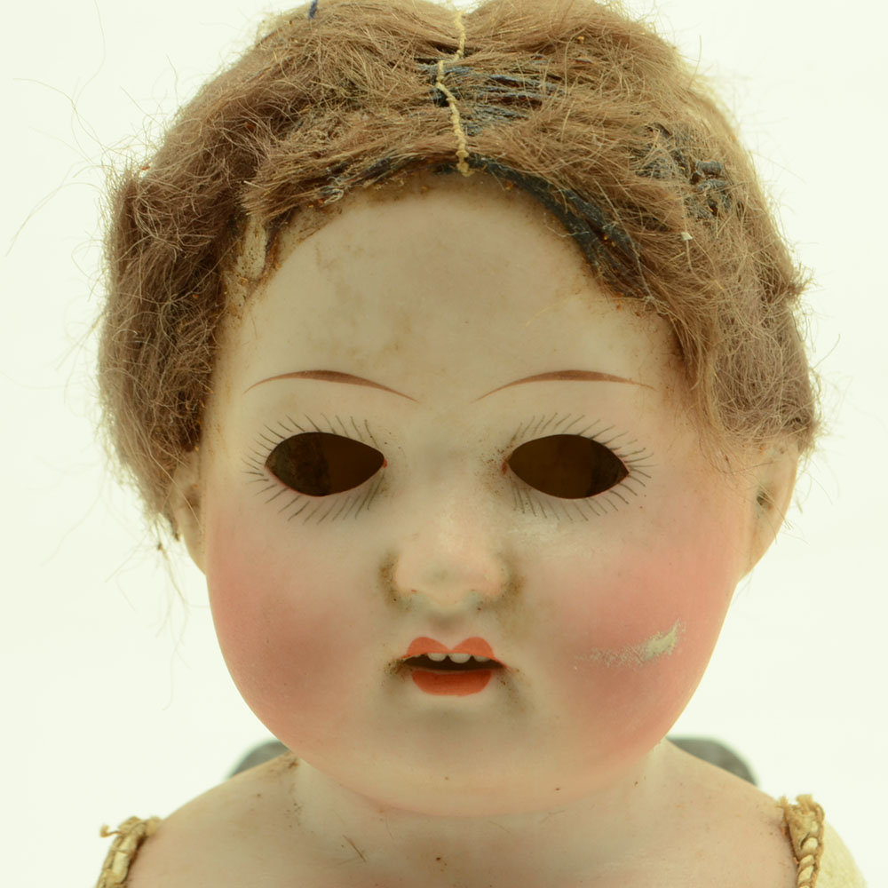Antique German Leather Doll