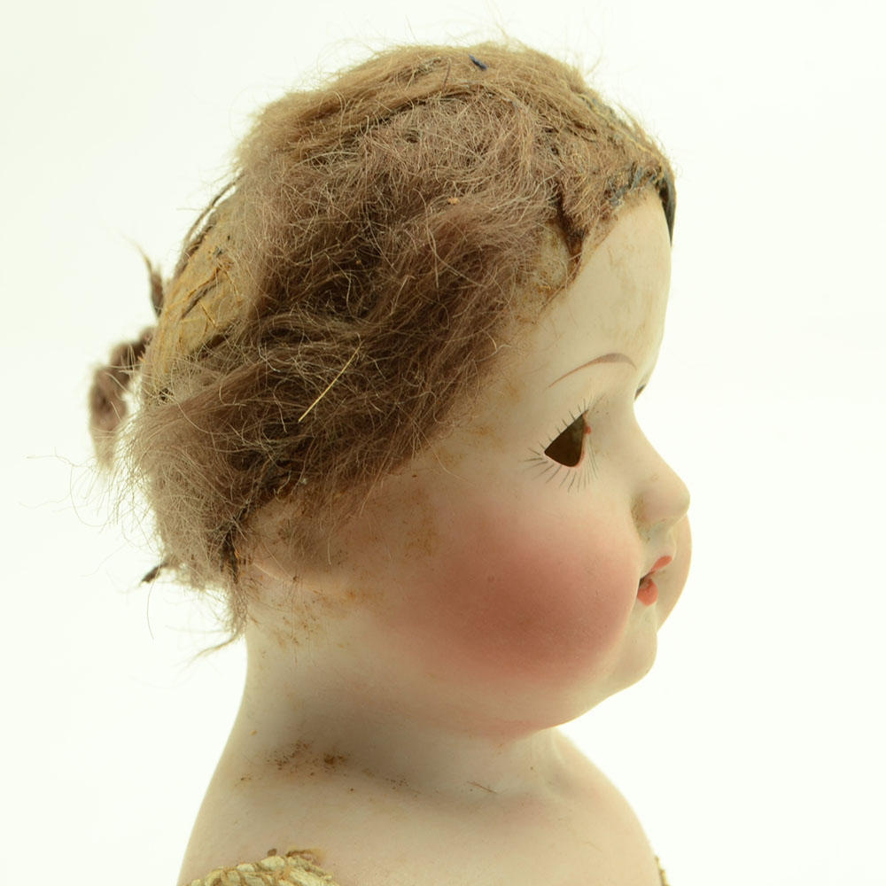 Antique German Leather Doll
