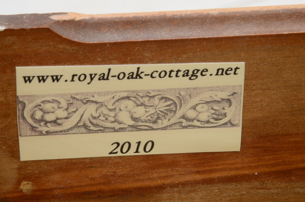 Vintage Cottage Style White Painted Dresser With Mirror