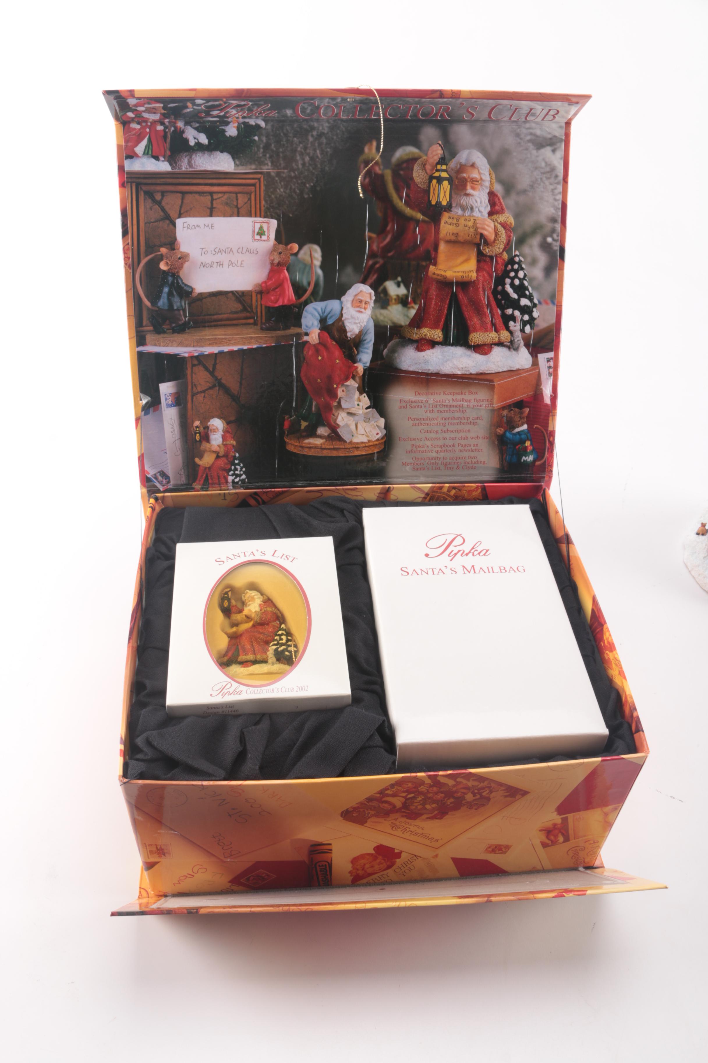 Pipka's Collectors Club Santa Figurines