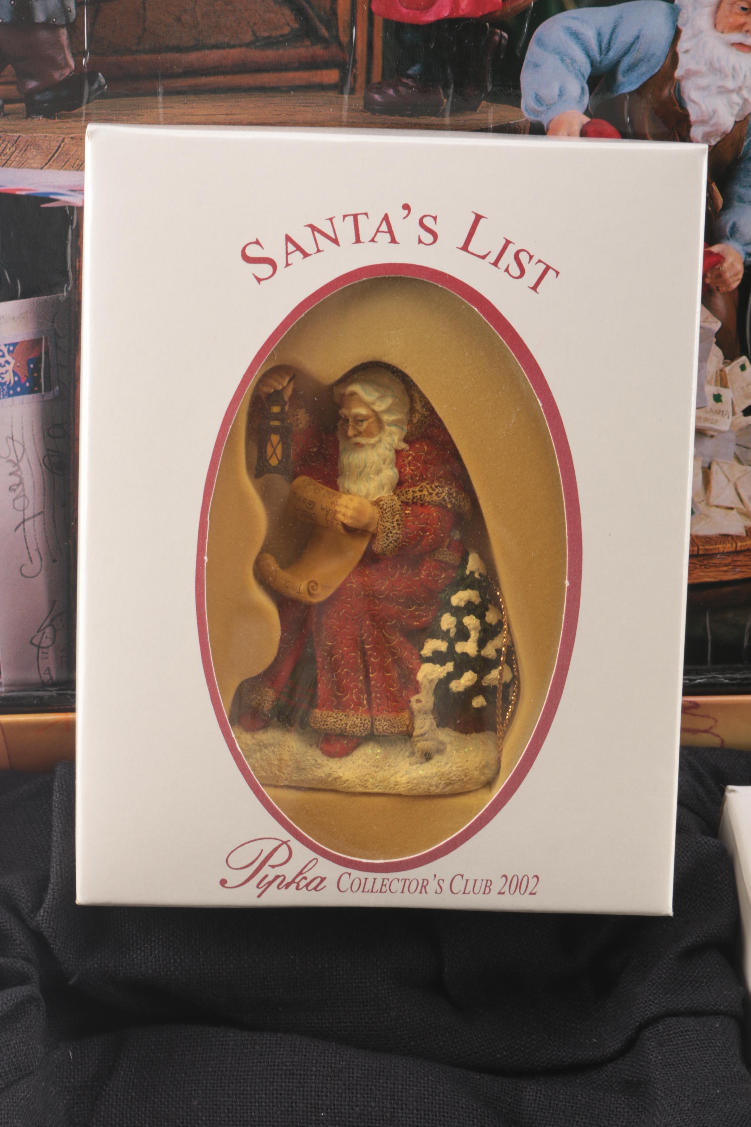 Pipka's Collectors Club Santa Figurines
