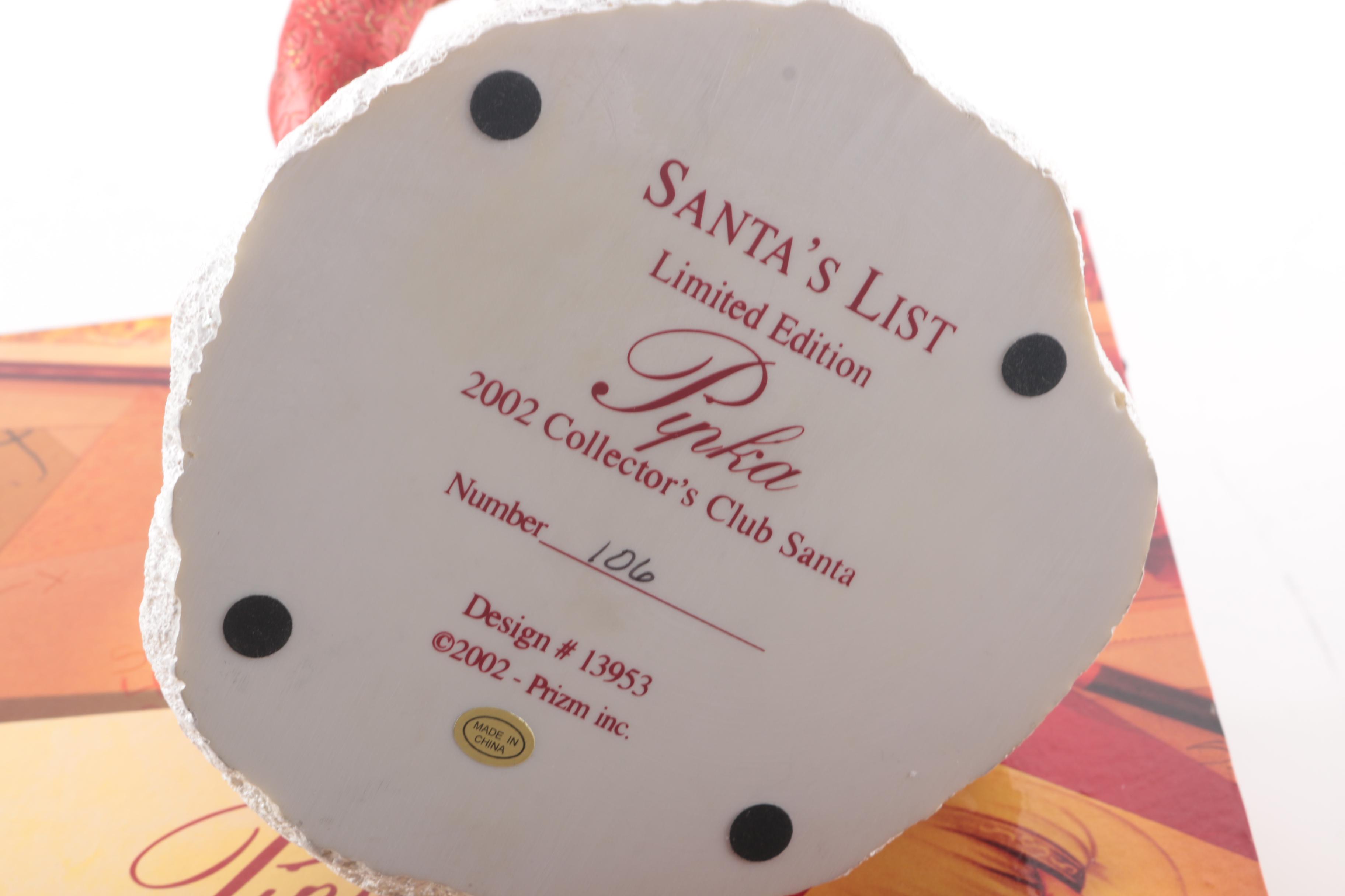 Pipka's Collectors Club Santa Figurines