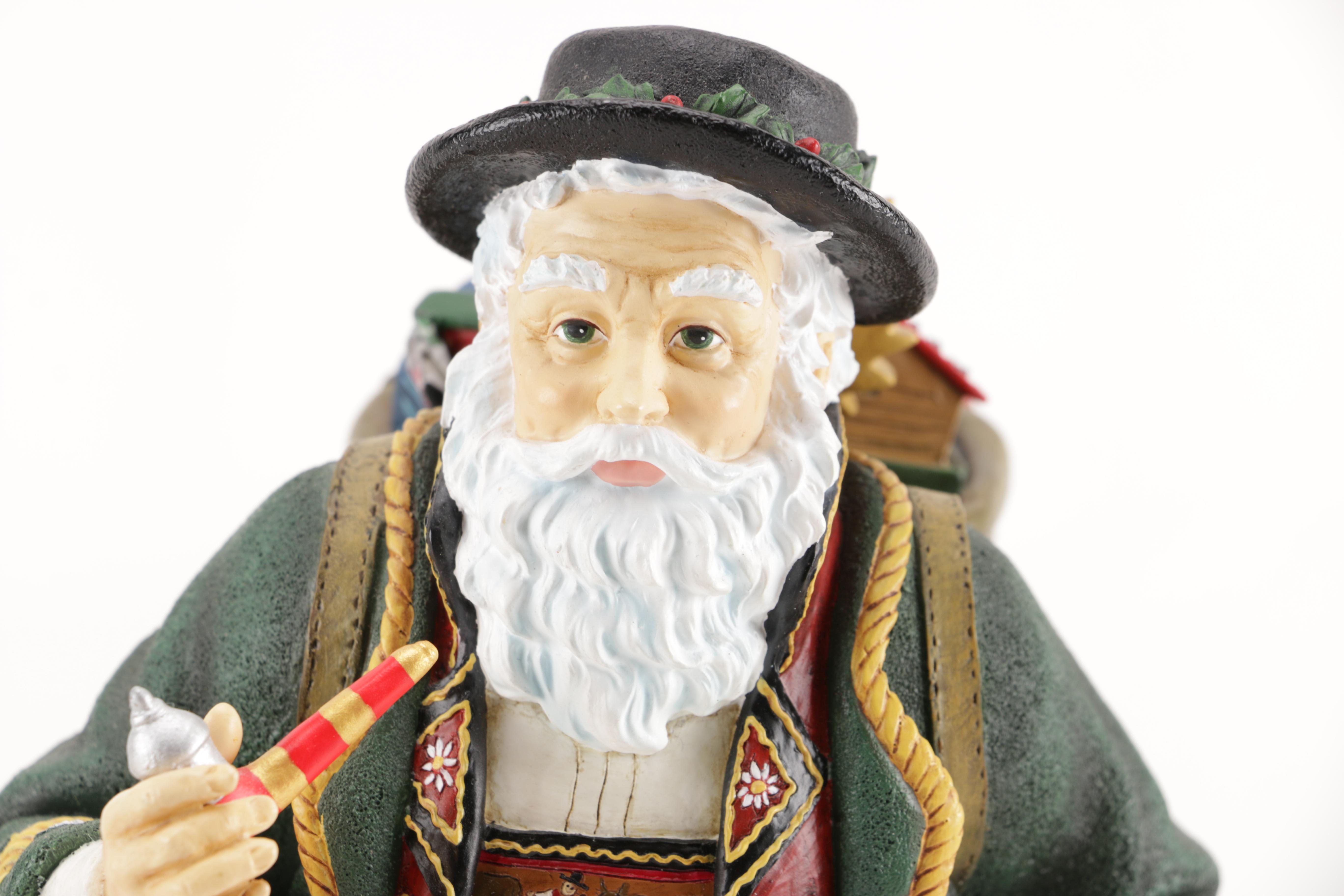 Bavarian Style Santa Claus Ceramic Figurine