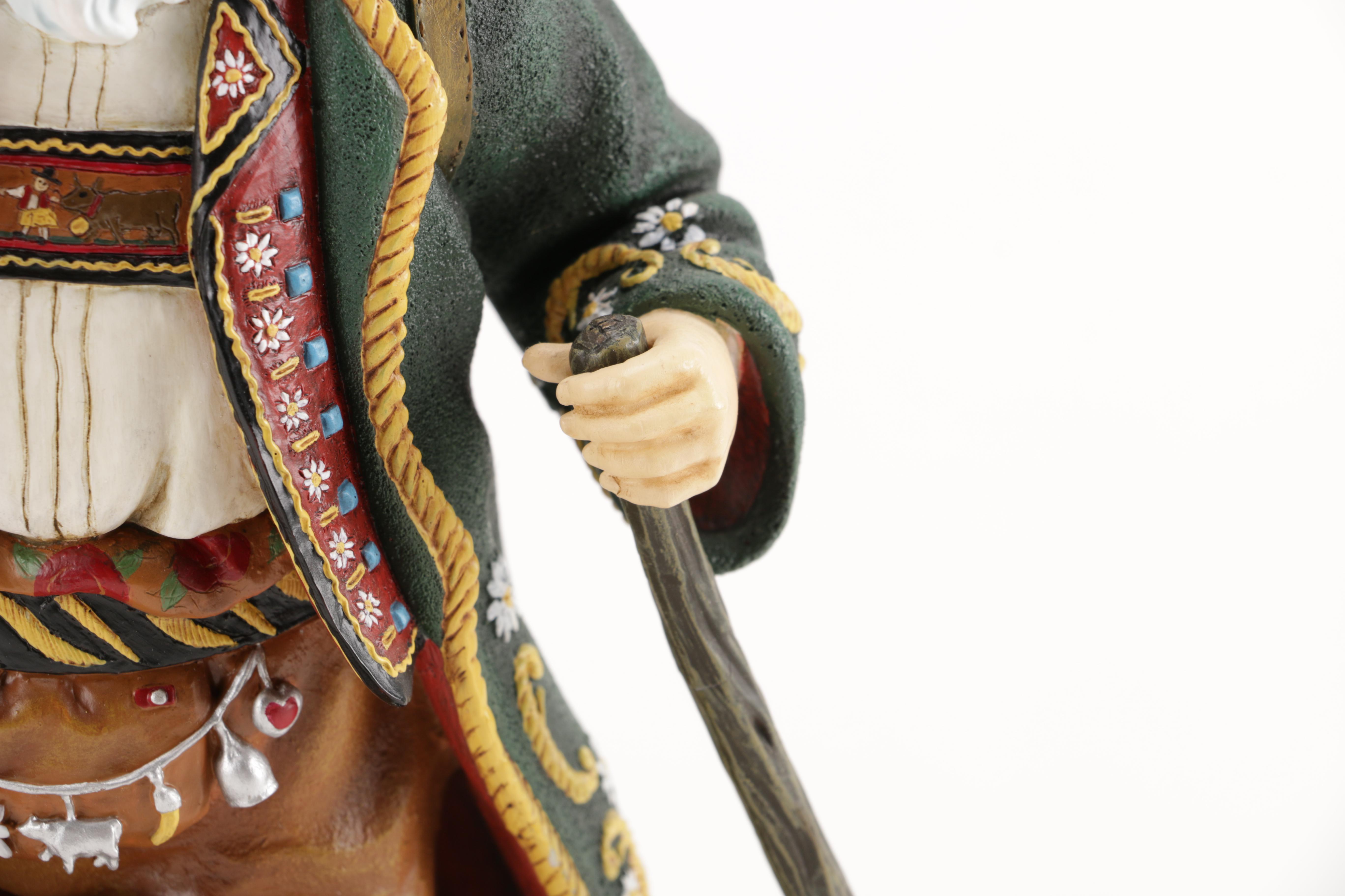 Bavarian Style Santa Claus Ceramic Figurine