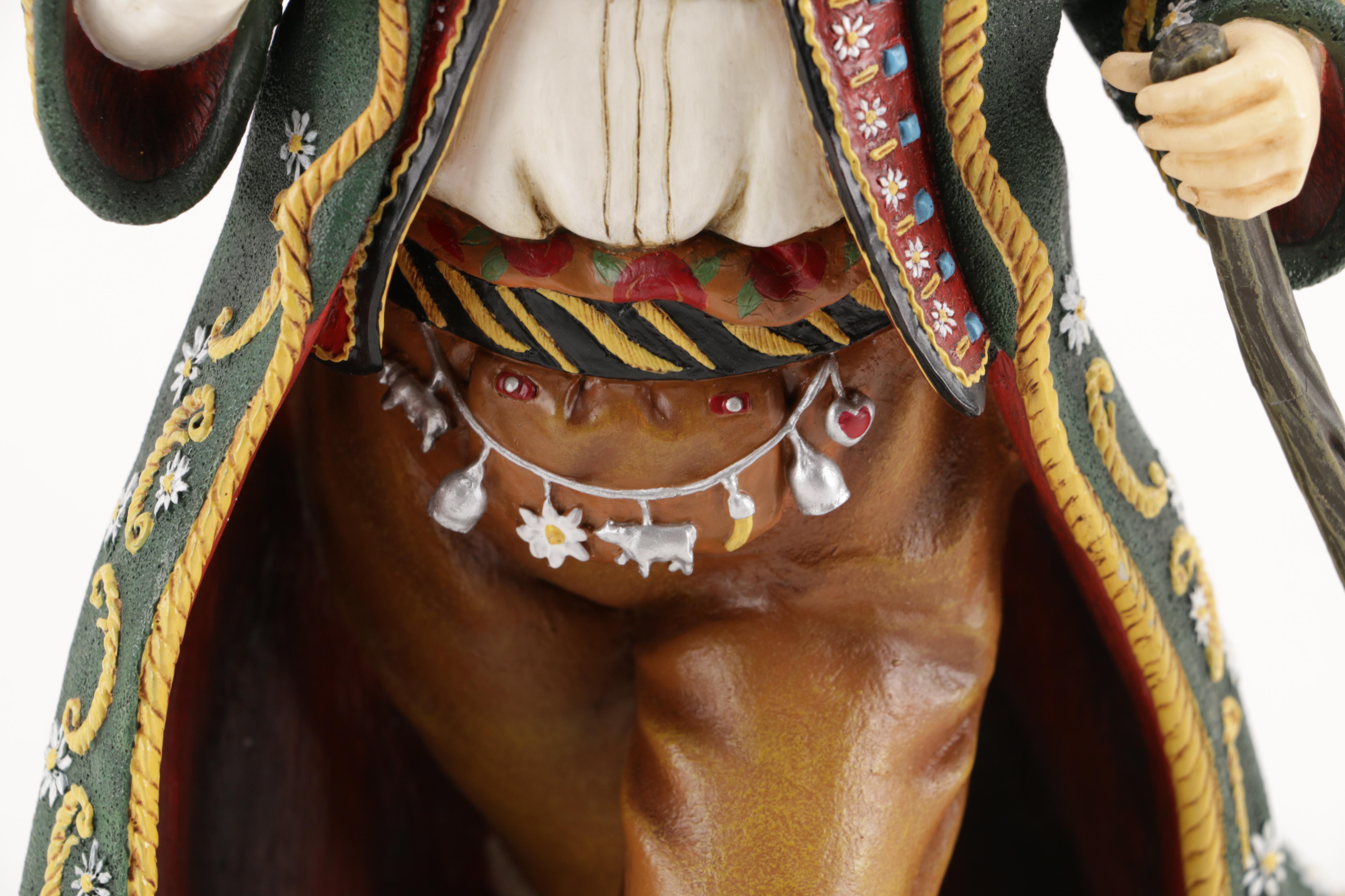 Bavarian Style Santa Claus Ceramic Figurine