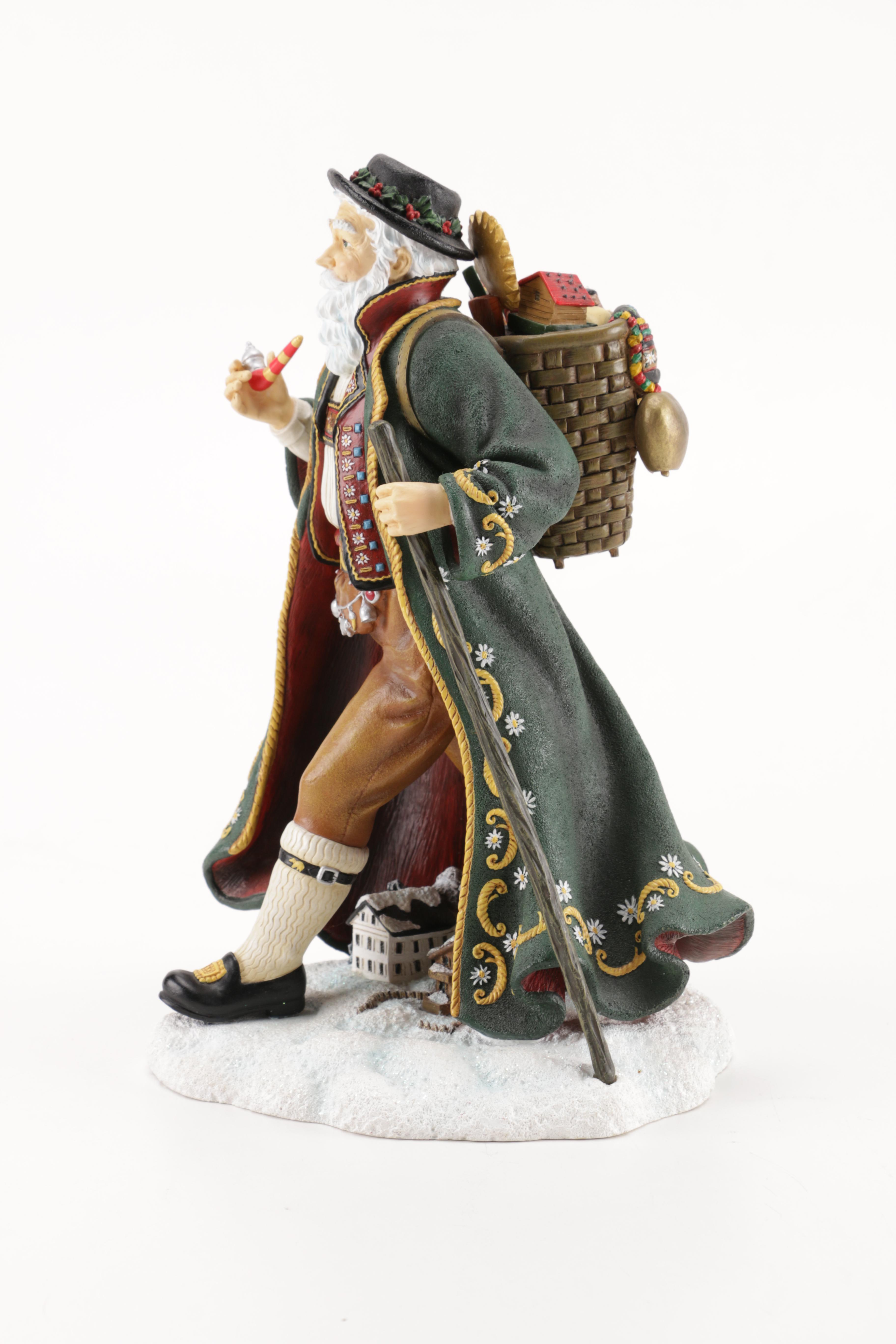 Bavarian Style Santa Claus Ceramic Figurine
