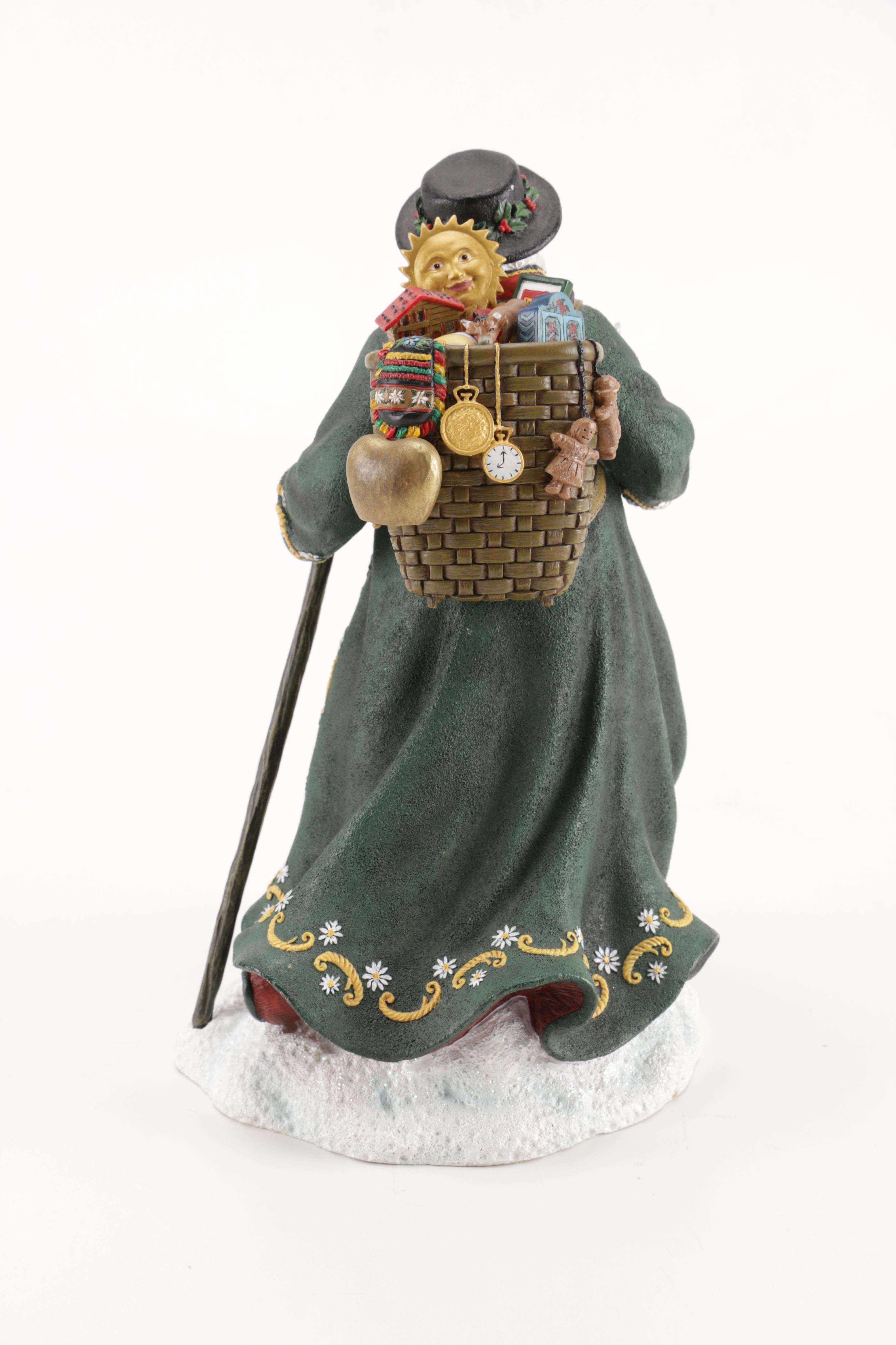 Bavarian Style Santa Claus Ceramic Figurine