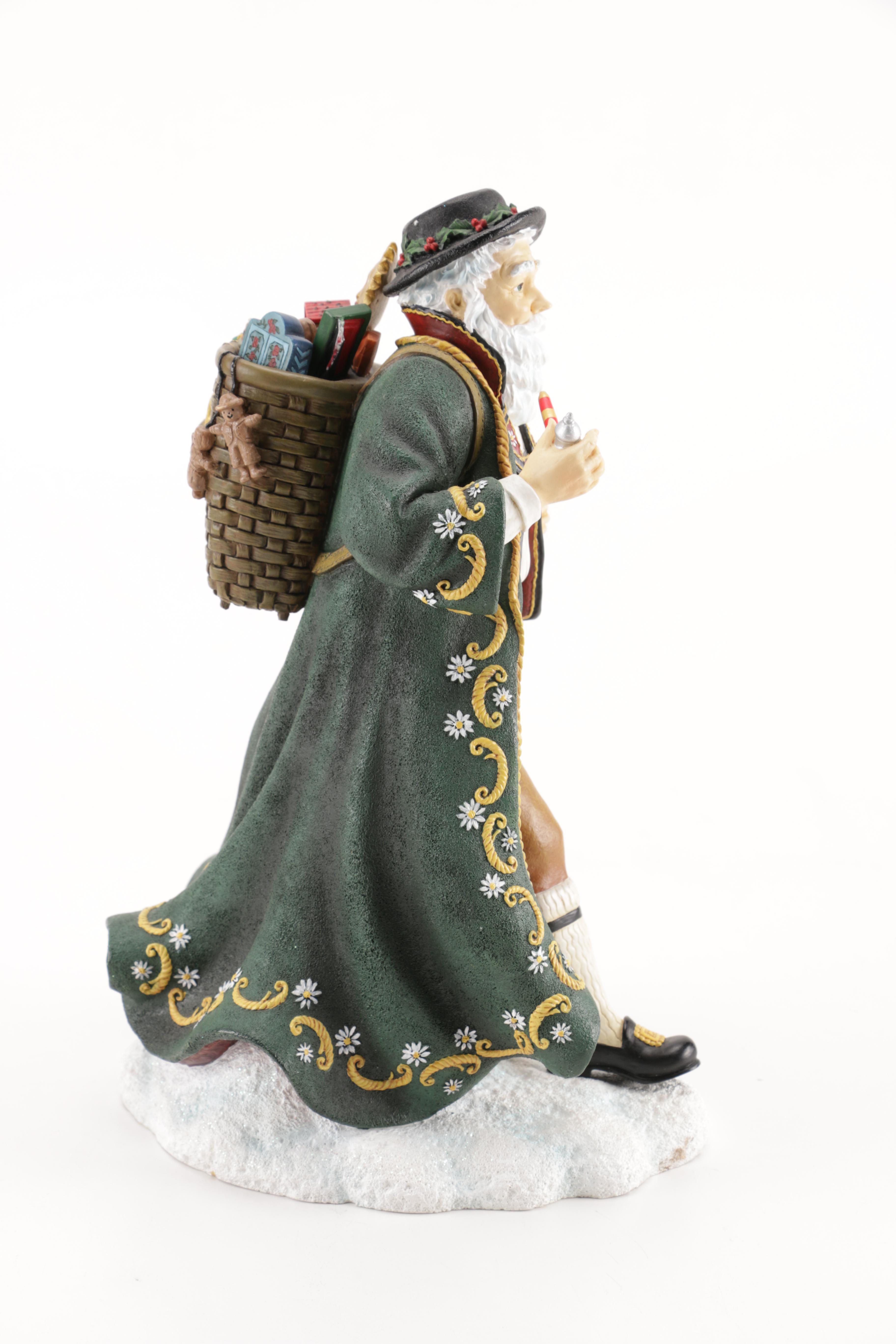 Bavarian Style Santa Claus Ceramic Figurine