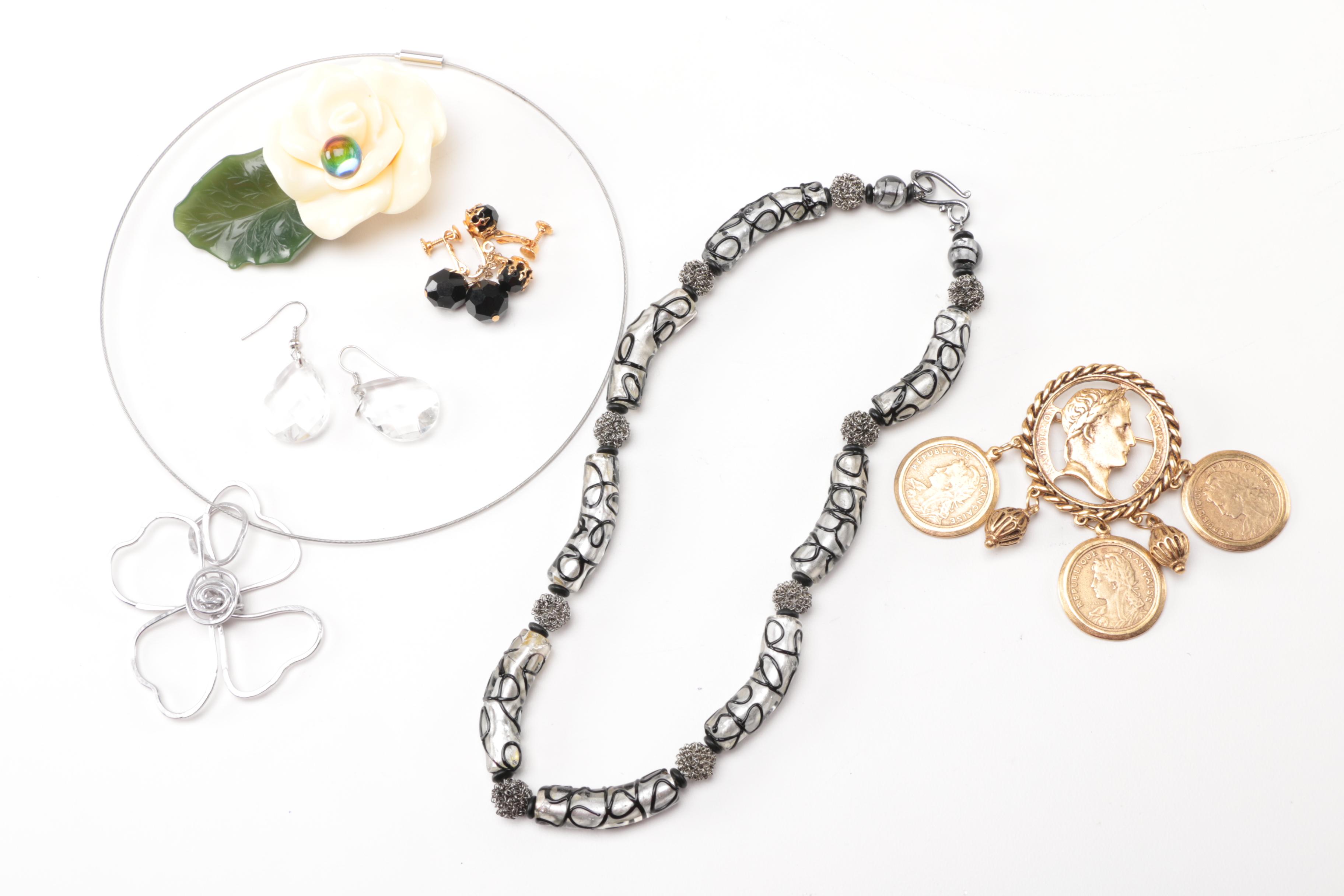 Assorted Costume Jewelry Including Jomaz and Hobe