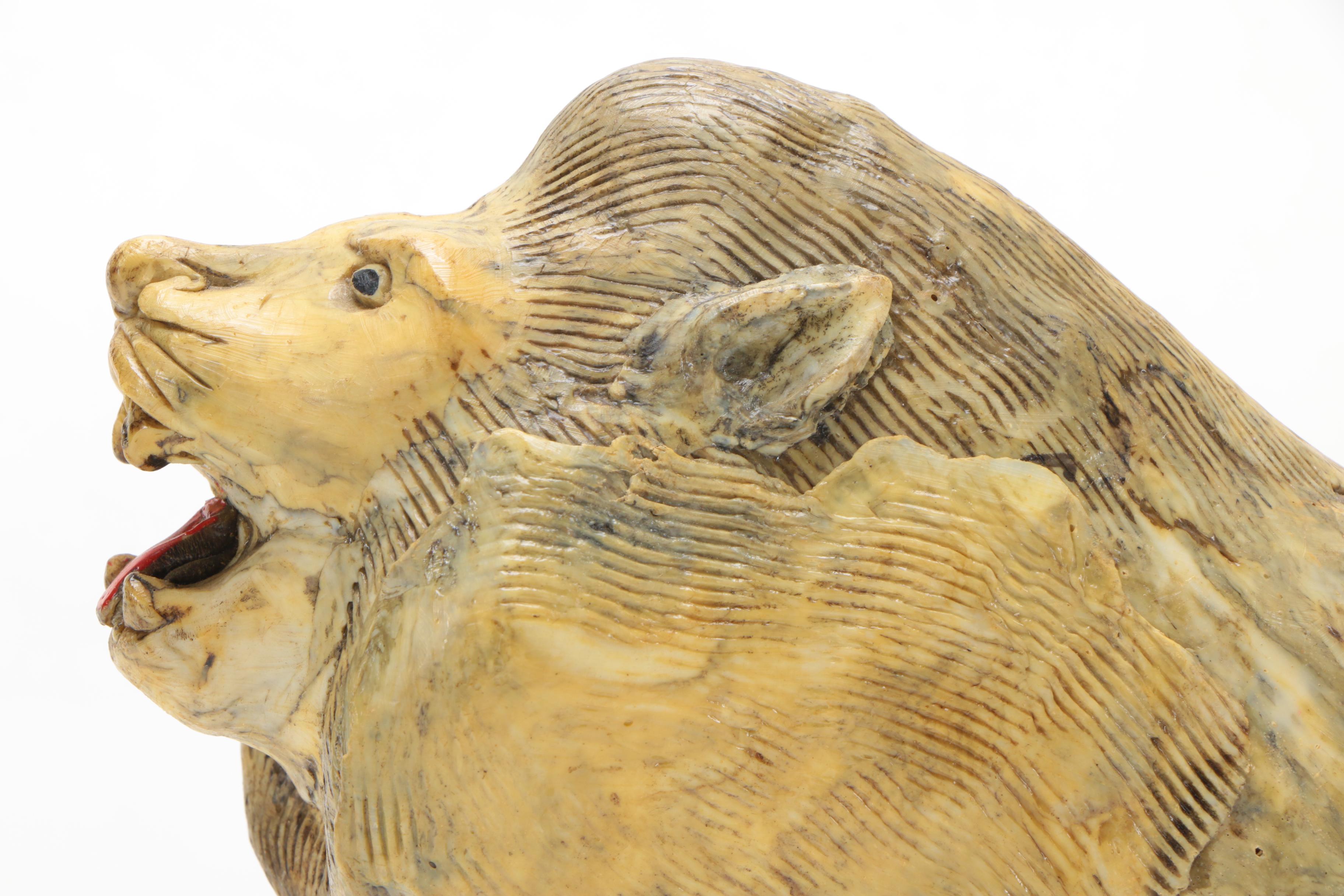 Ceramic Lion Sculpture