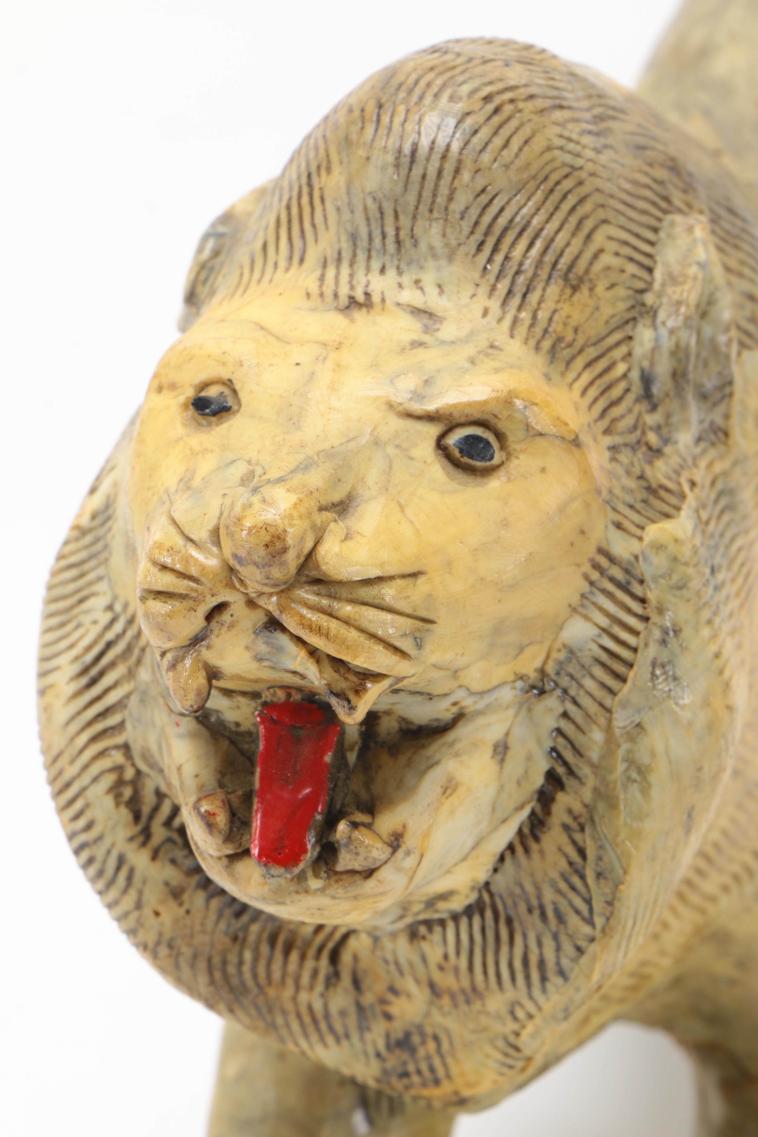 Ceramic Lion Sculpture