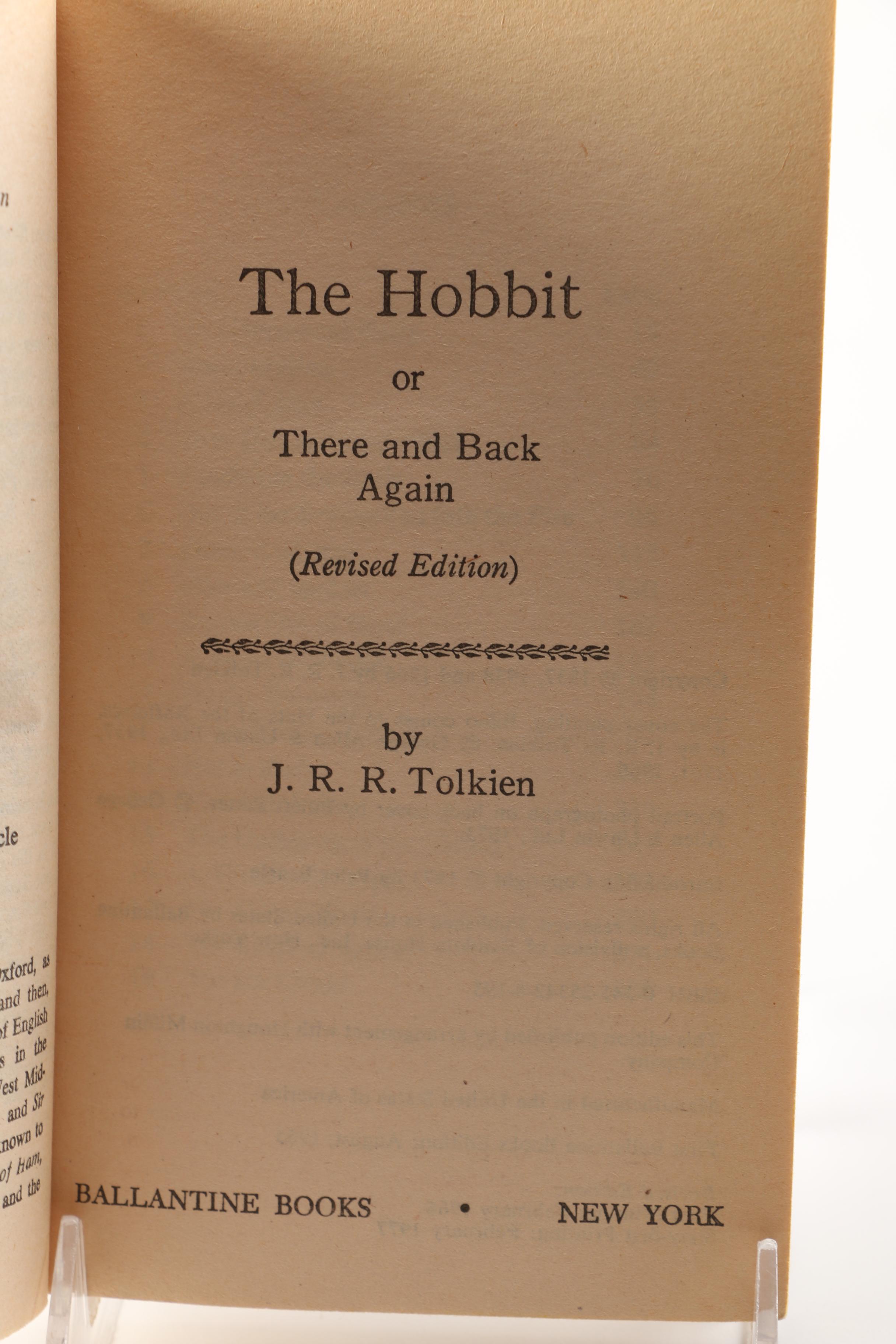 1977 First American Edition "The Silmarillion" and 1977 "The Hobbit" by J.R.R. Tolkien