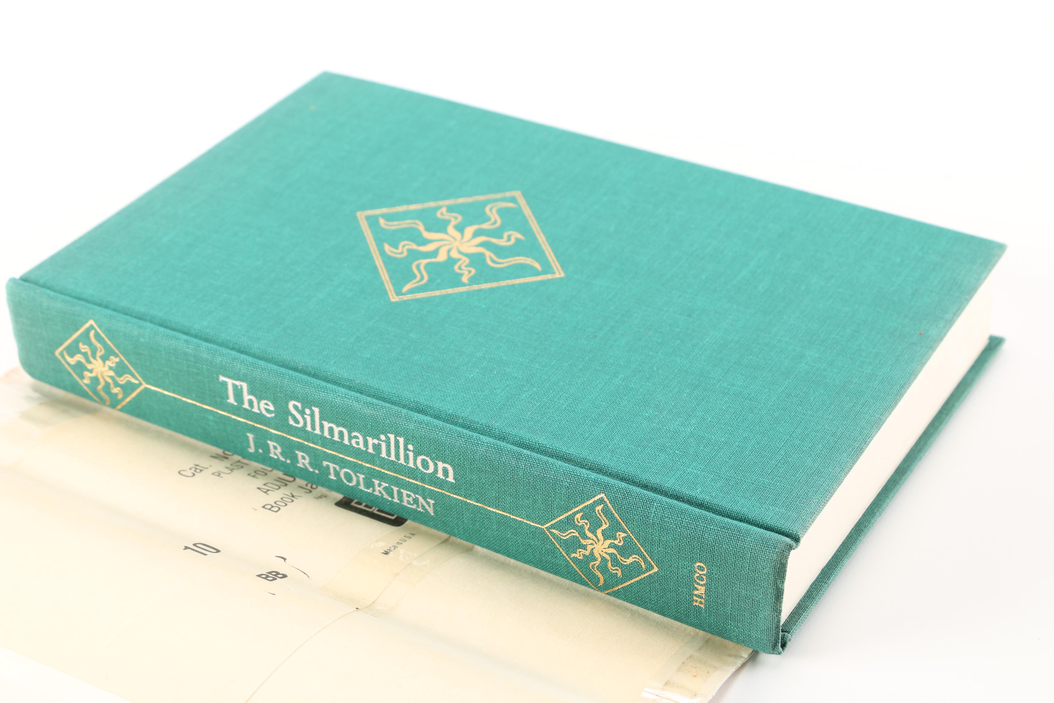 1977 First American Edition "The Silmarillion" and 1977 "The Hobbit" by J.R.R. Tolkien