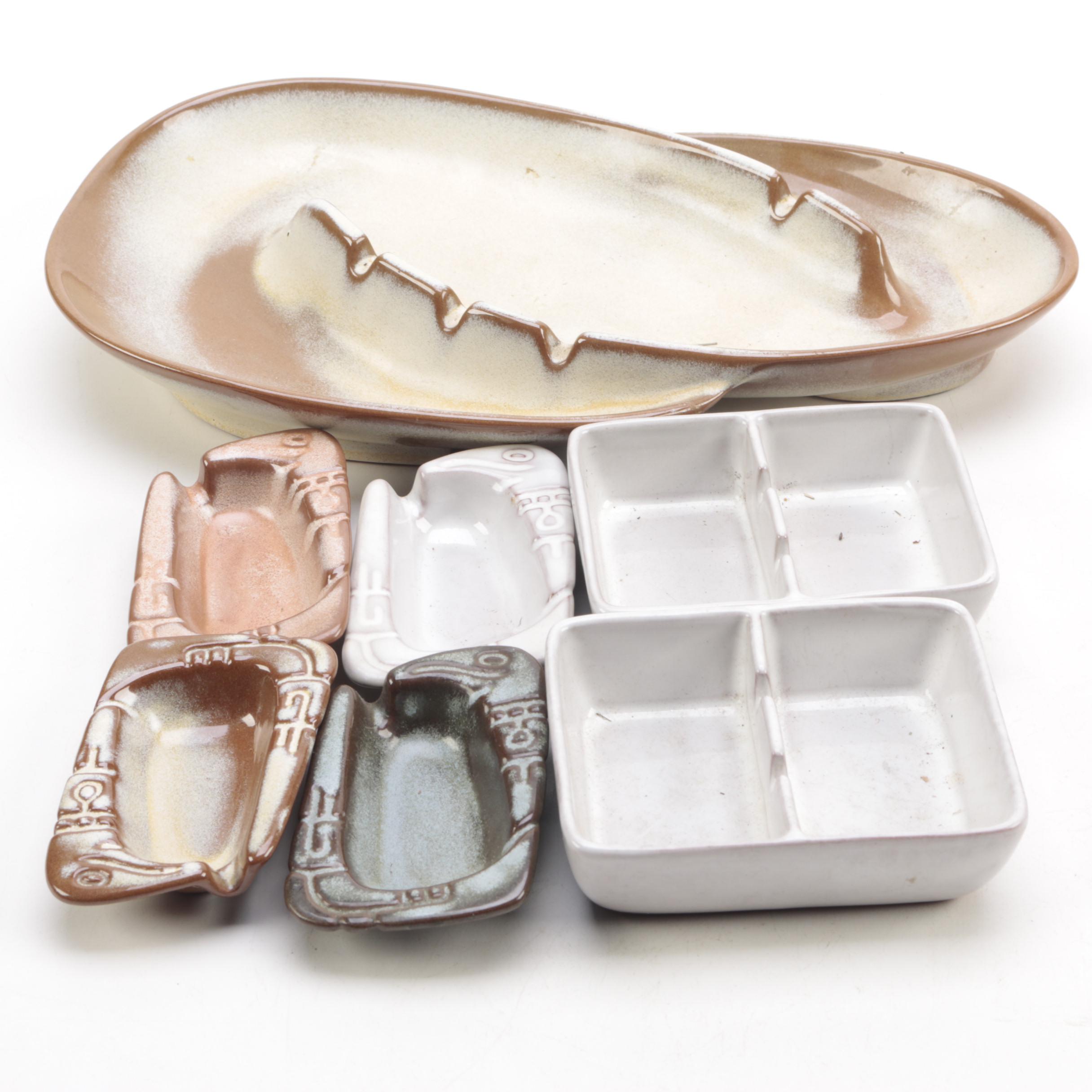 Vintage Frankoma Ceramic Ash Receivers