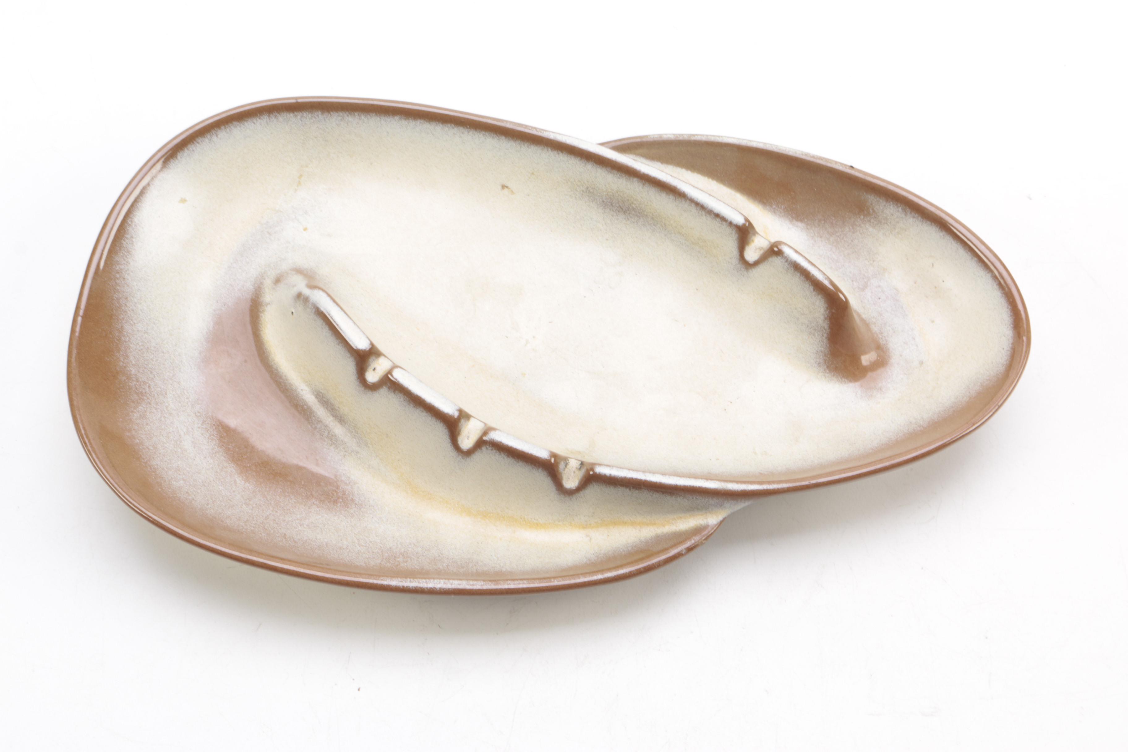 Vintage Frankoma Ceramic Ash Receivers