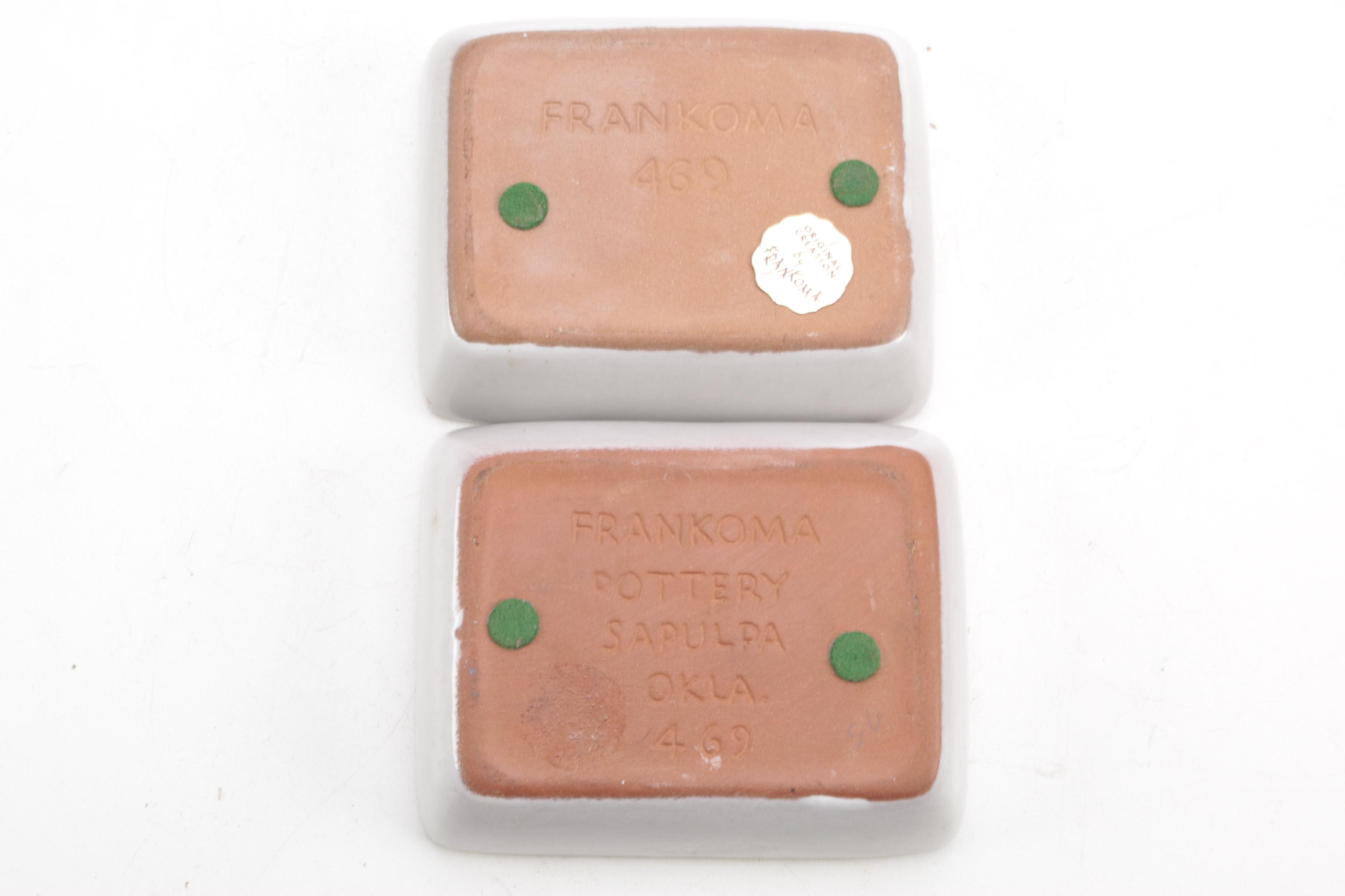 Vintage Frankoma Ceramic Ash Receivers