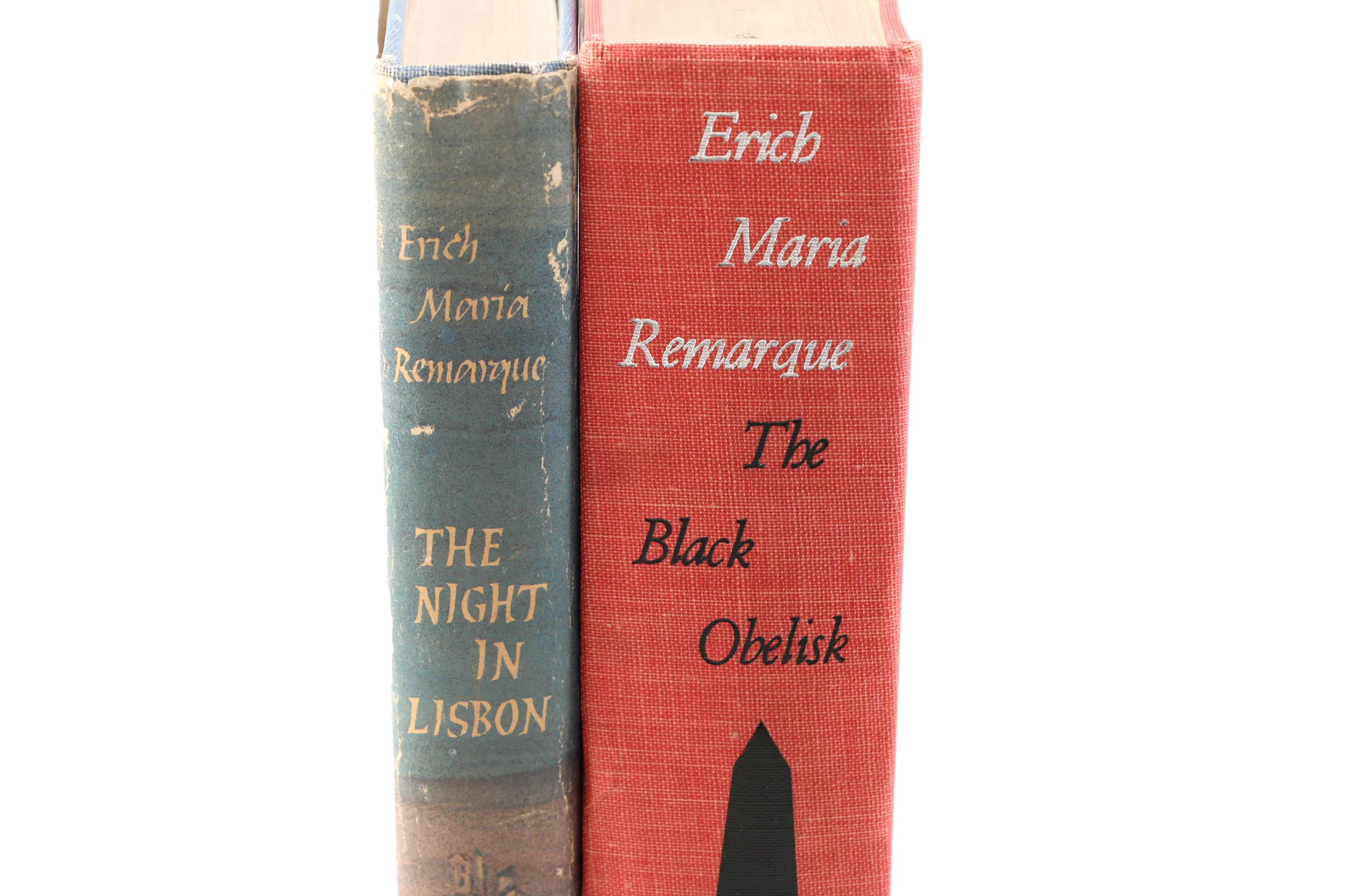 First Edition "The Night in Lisbon" and "The Black Obelisk" by Erich Maria Remarque