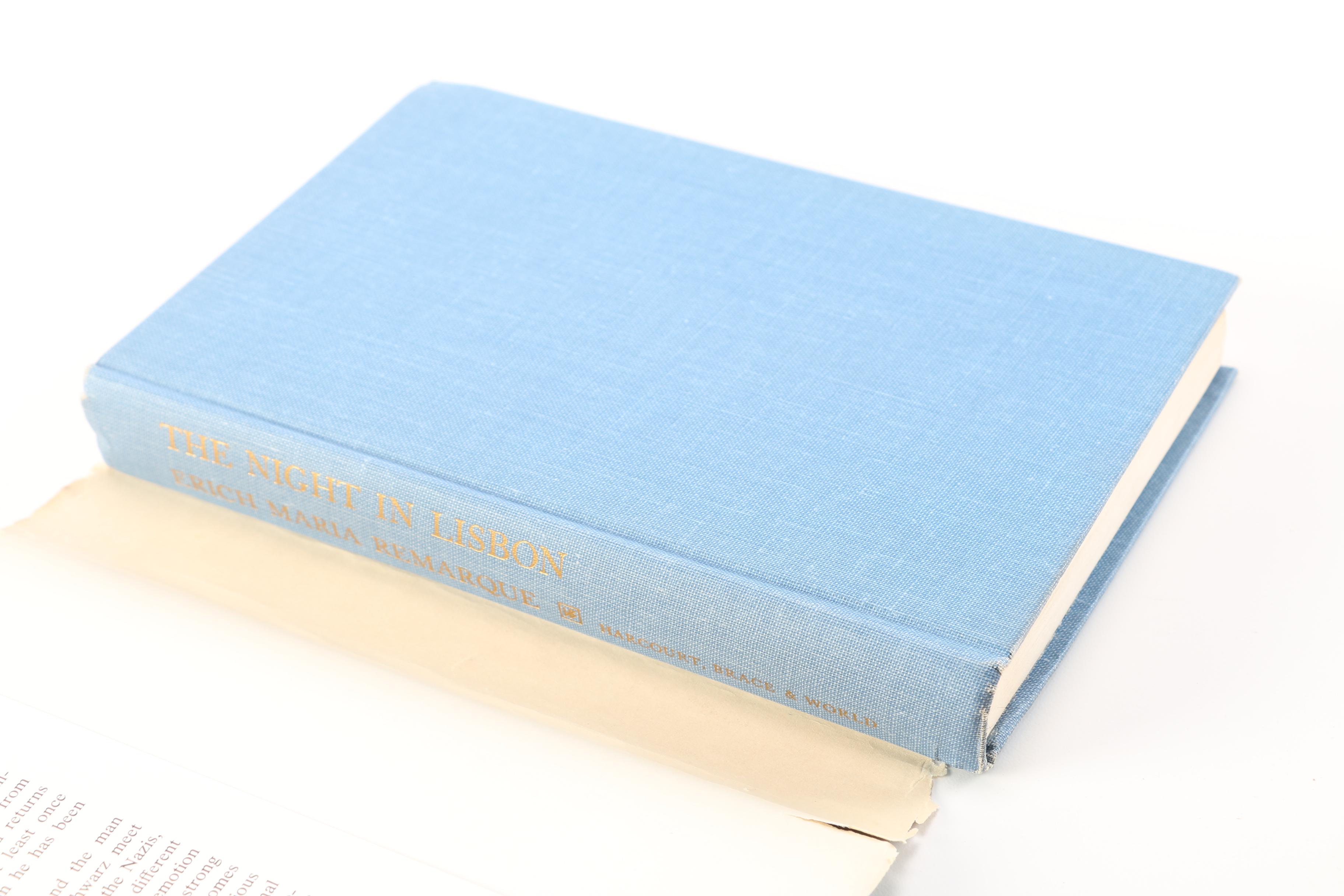 First Edition "The Night in Lisbon" and "The Black Obelisk" by Erich Maria Remarque