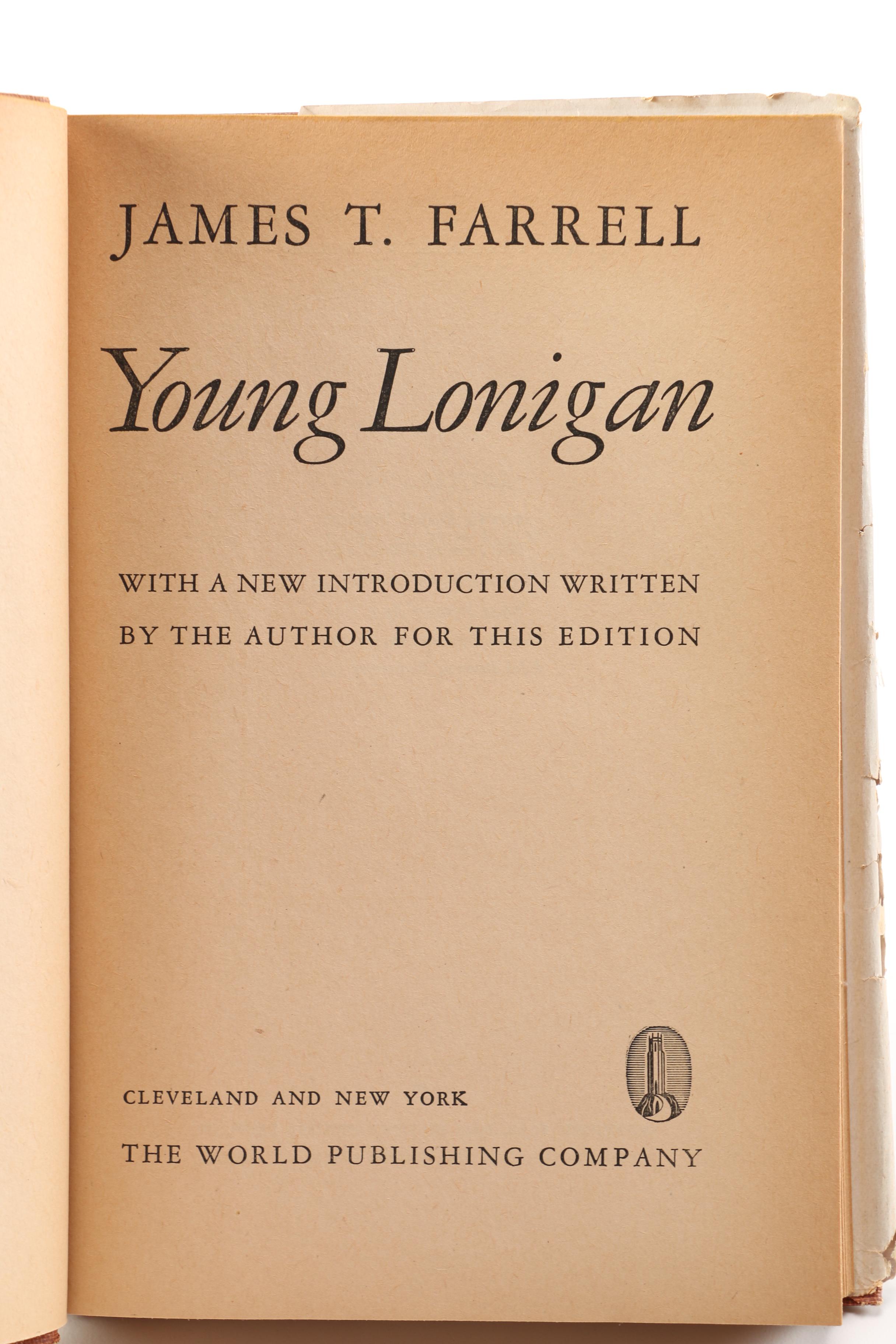 1945 "Young Lonigan" by James T. Farrell