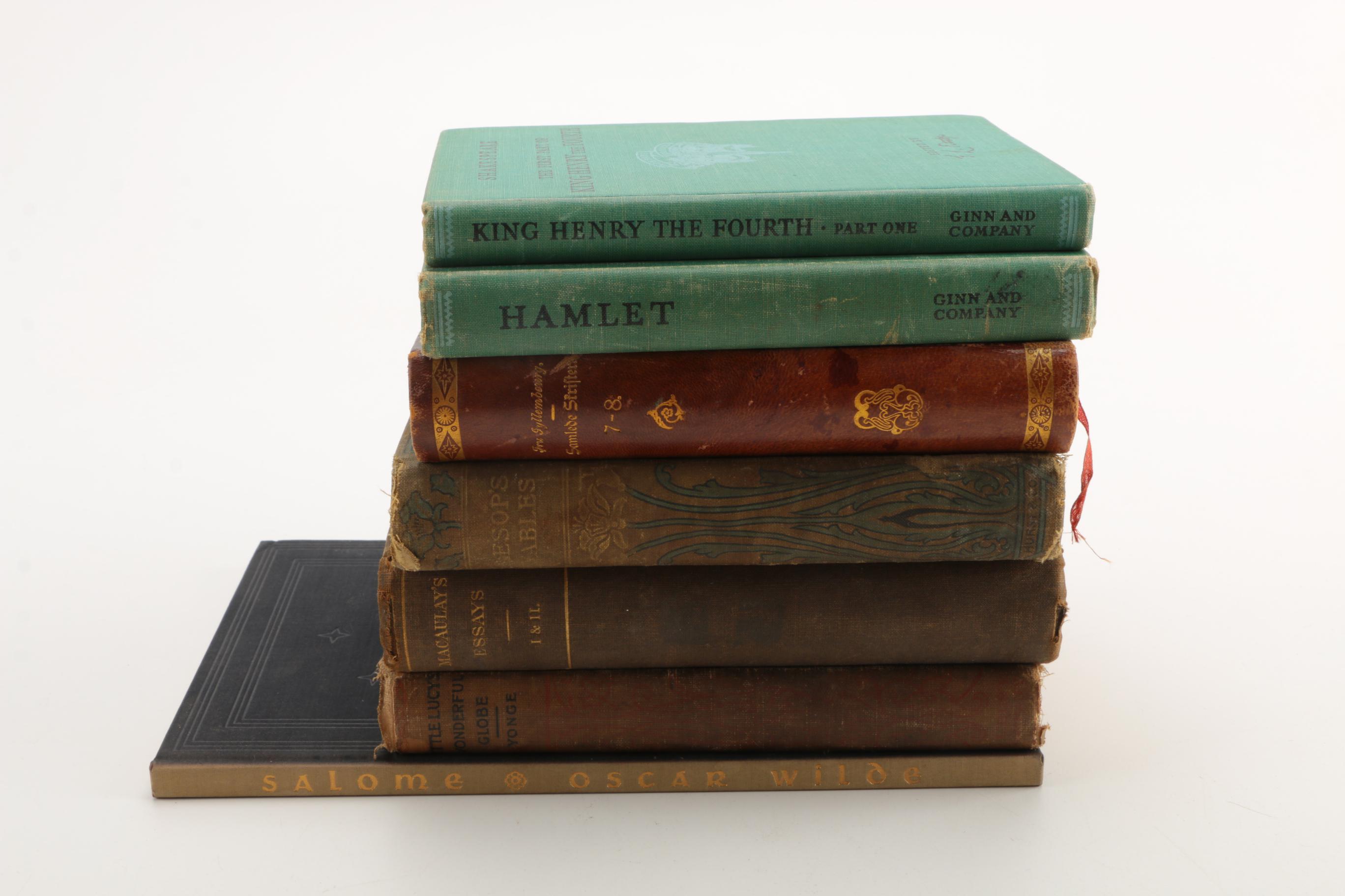 Assorted Vintage and Antique Books Including "Salome" by Oscar Wilde