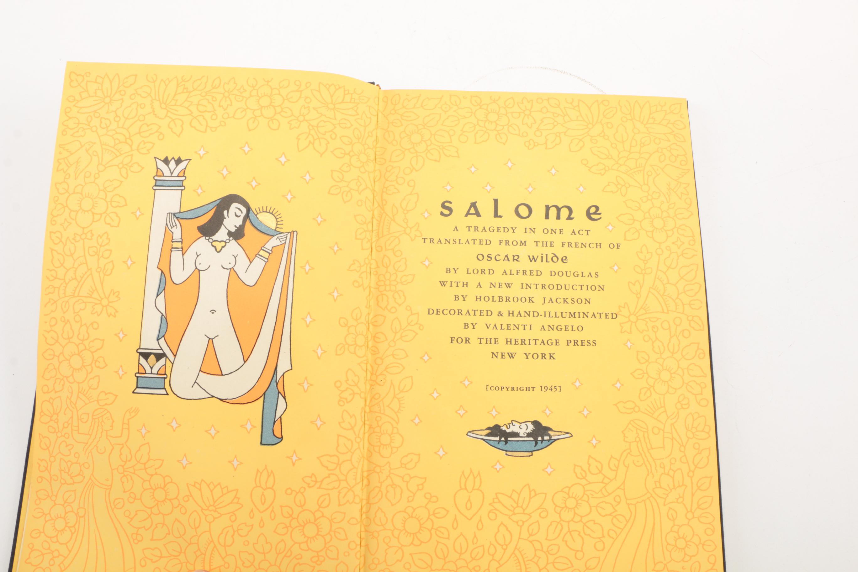 Assorted Vintage and Antique Books Including "Salome" by Oscar Wilde