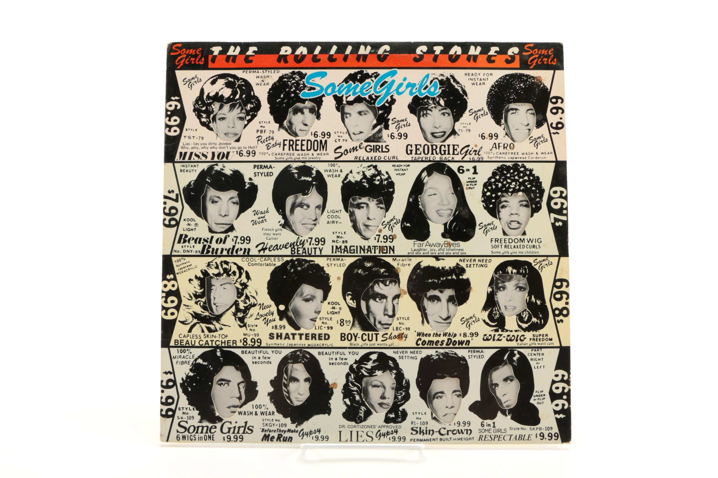 1970s David Bowie and Rolling Stones LPs