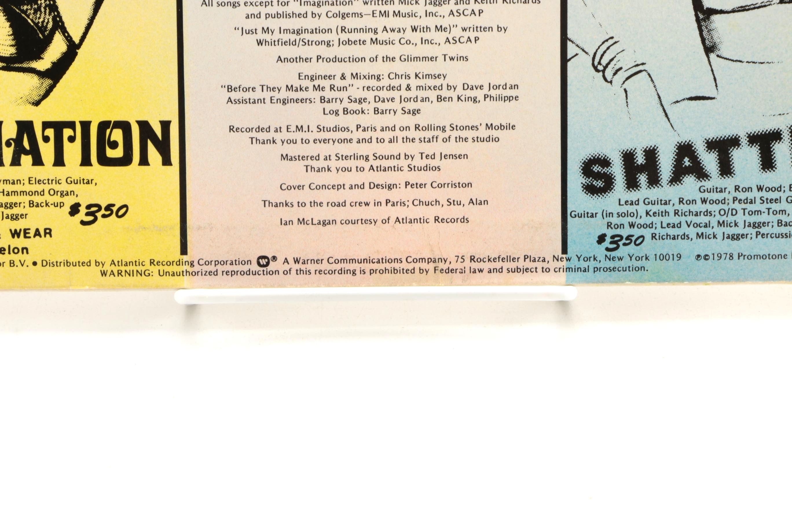 1970s David Bowie and Rolling Stones LPs