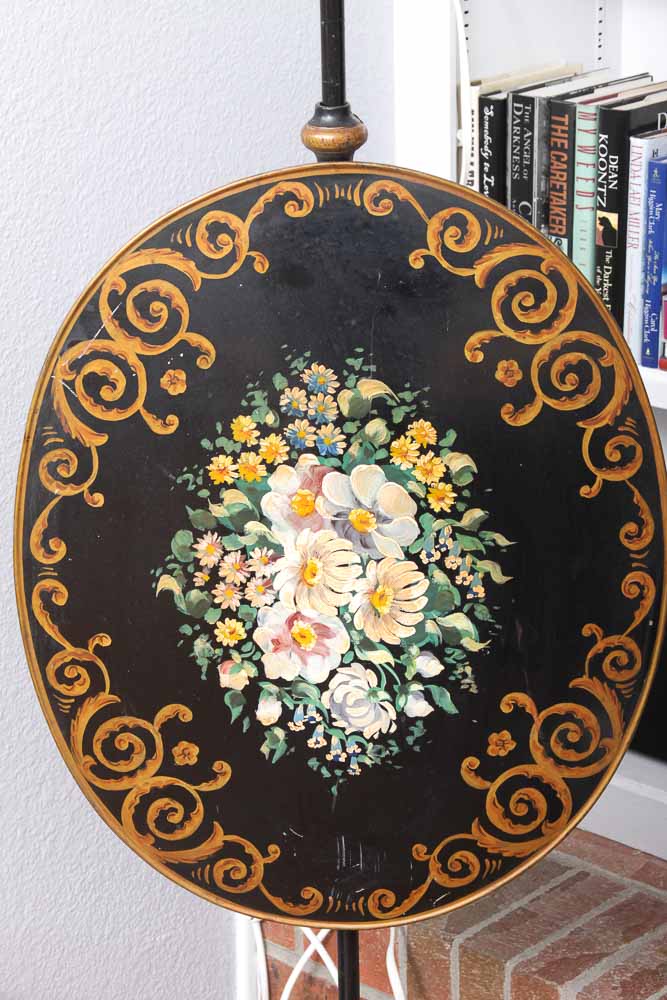 Vintage Hand-Painted Tin Decor