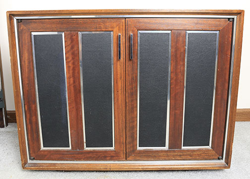 Vintage Mahogany Headboard and Side Table