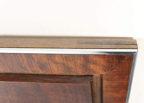 Vintage Mahogany Headboard and Side Table