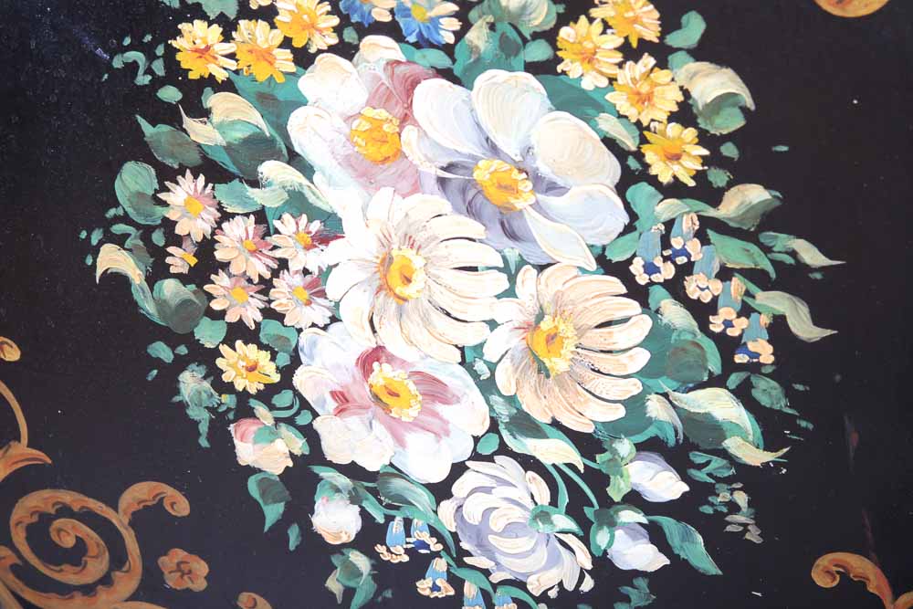 Vintage Hand-Painted Tin Decor