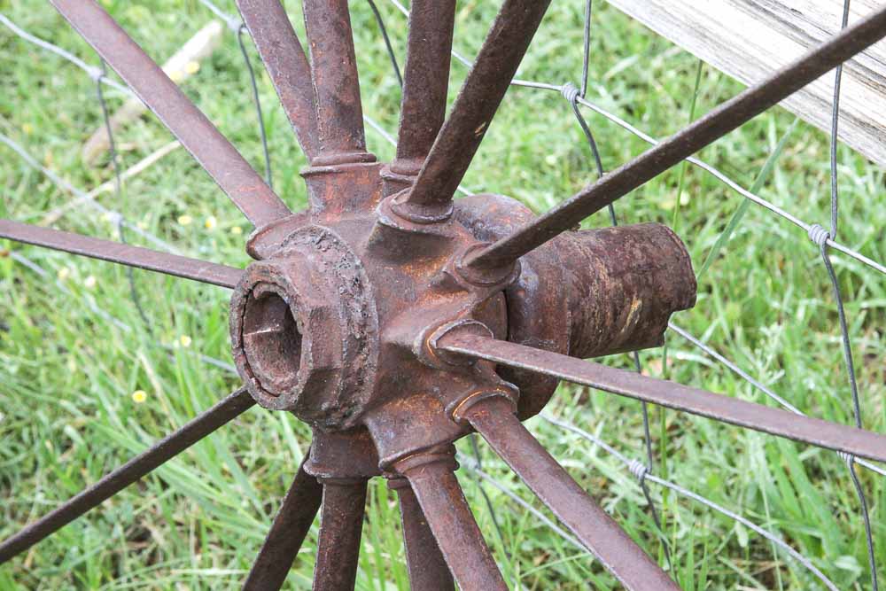 Collection of Antique Cast Iron Wheels