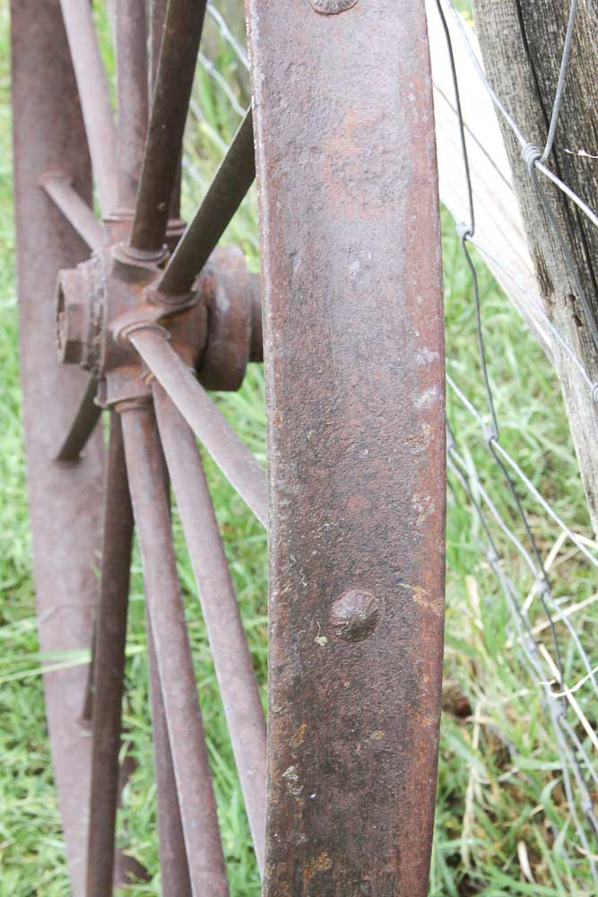Collection of Antique Cast Iron Wheels