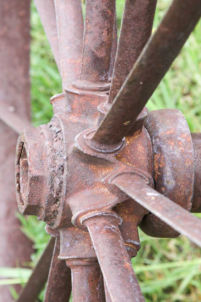 Collection of Antique Cast Iron Wheels