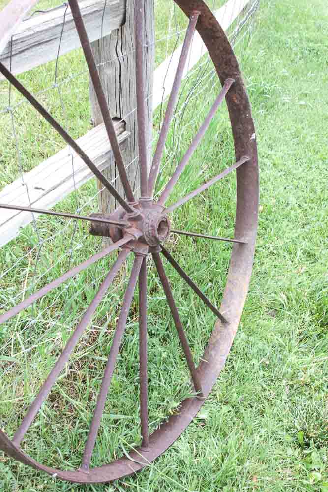 Collection of Antique Cast Iron Wheels