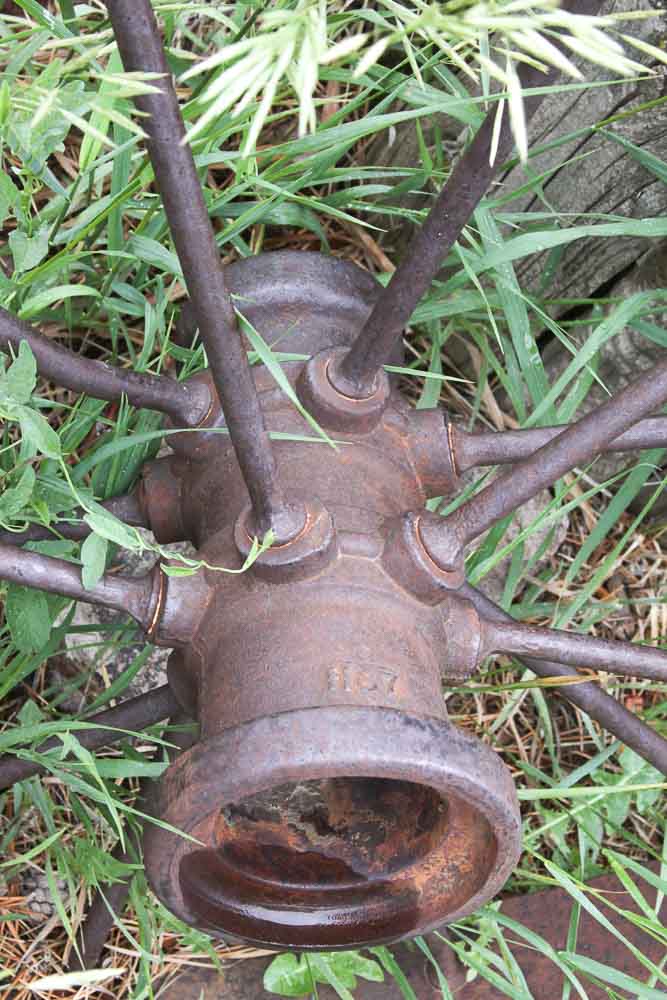 Collection of Antique Cast Iron Wheels