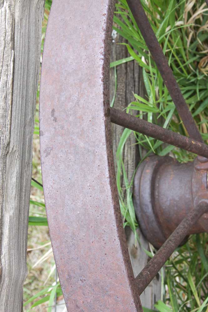 Collection of Antique Cast Iron Wheels