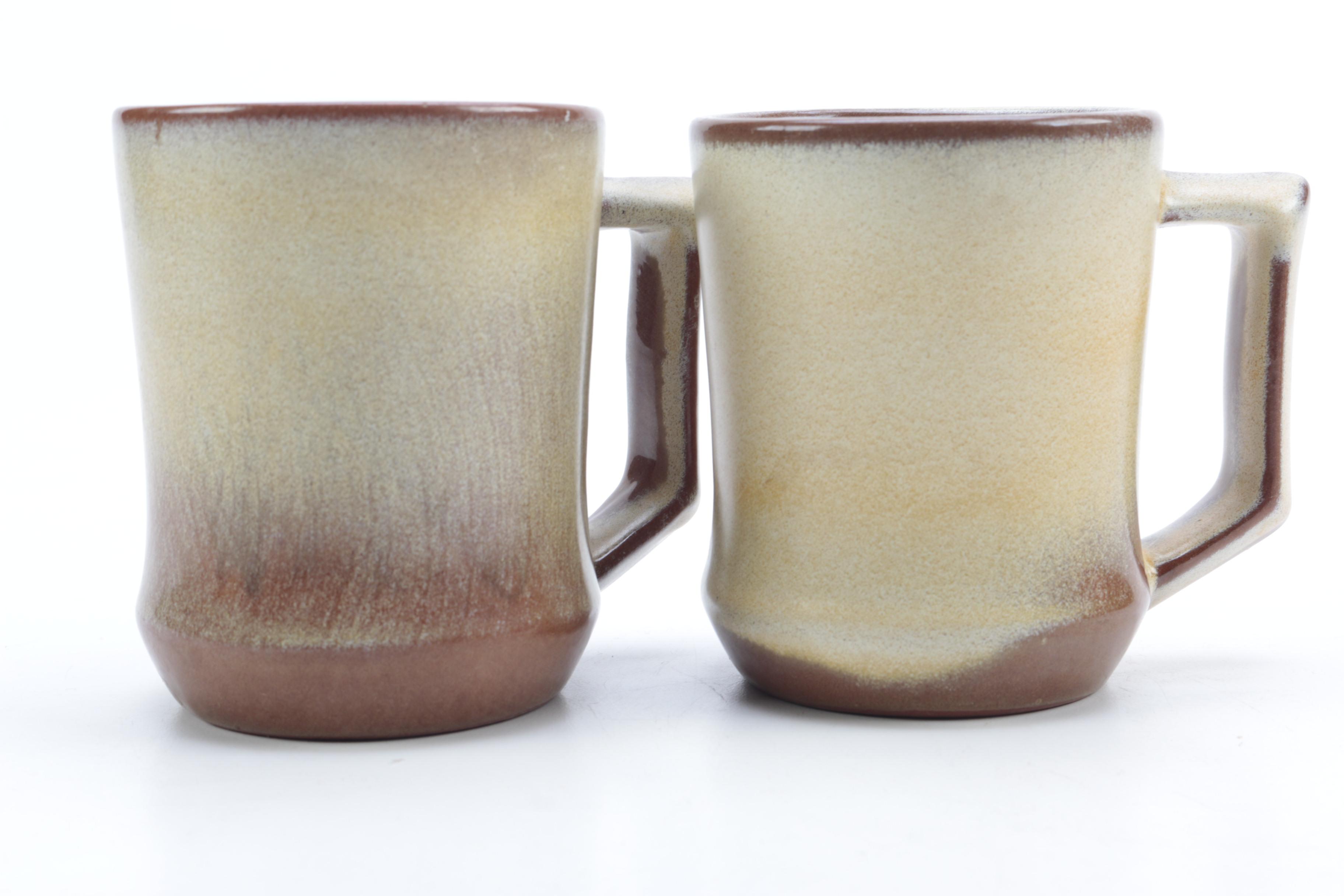Frankoma Red Sapulpa Clay  Mugs