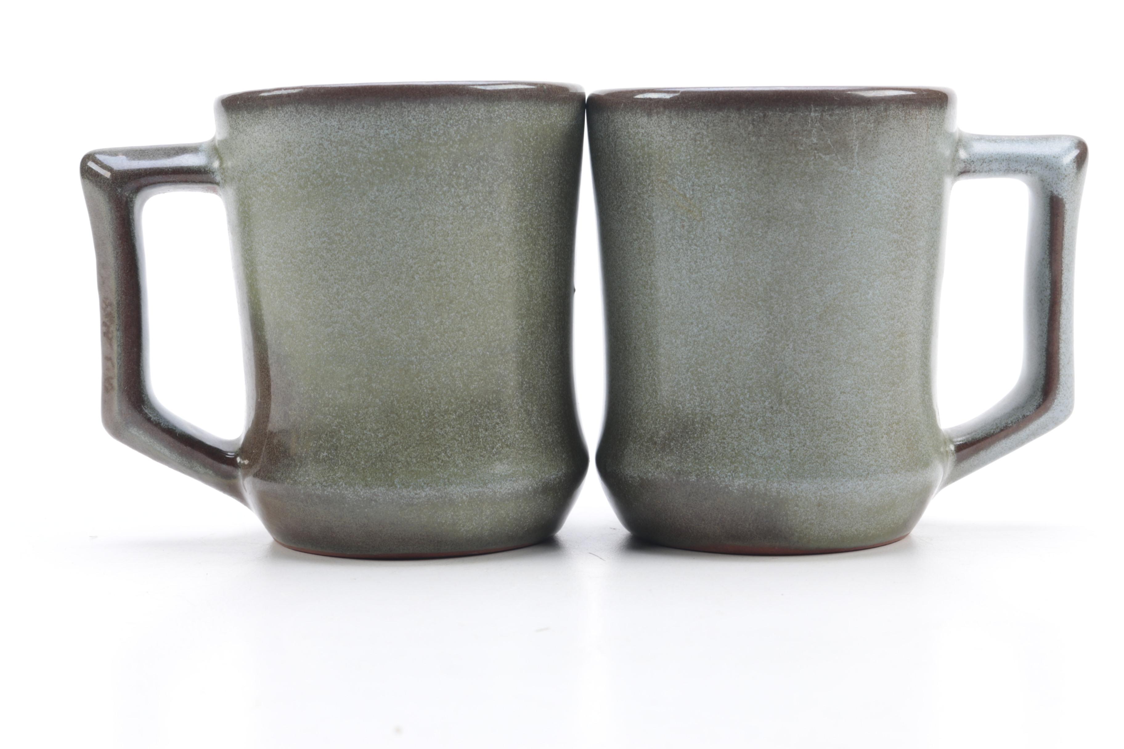 Frankoma Red Sapulpa Clay  Mugs