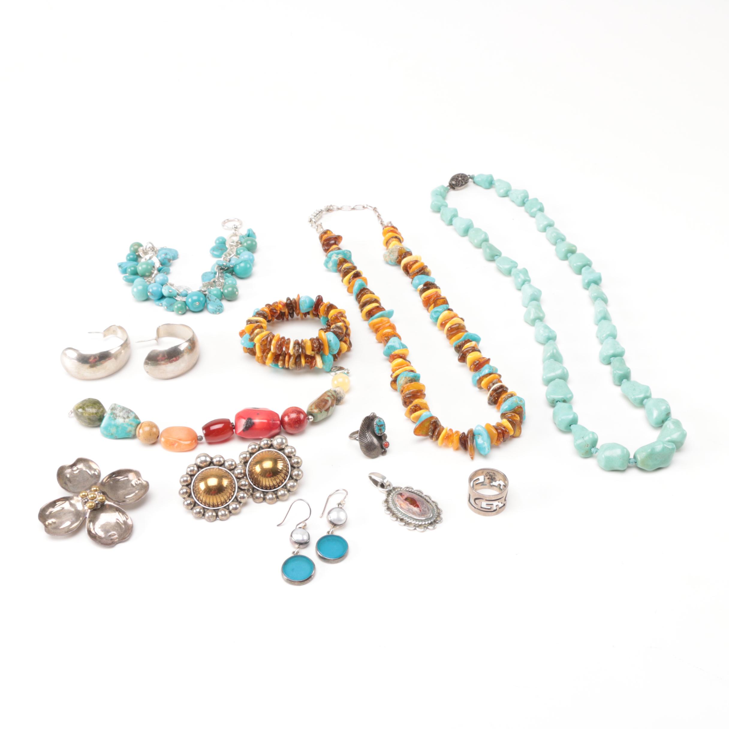 Southwestern Style Jewelry Including Jay King
