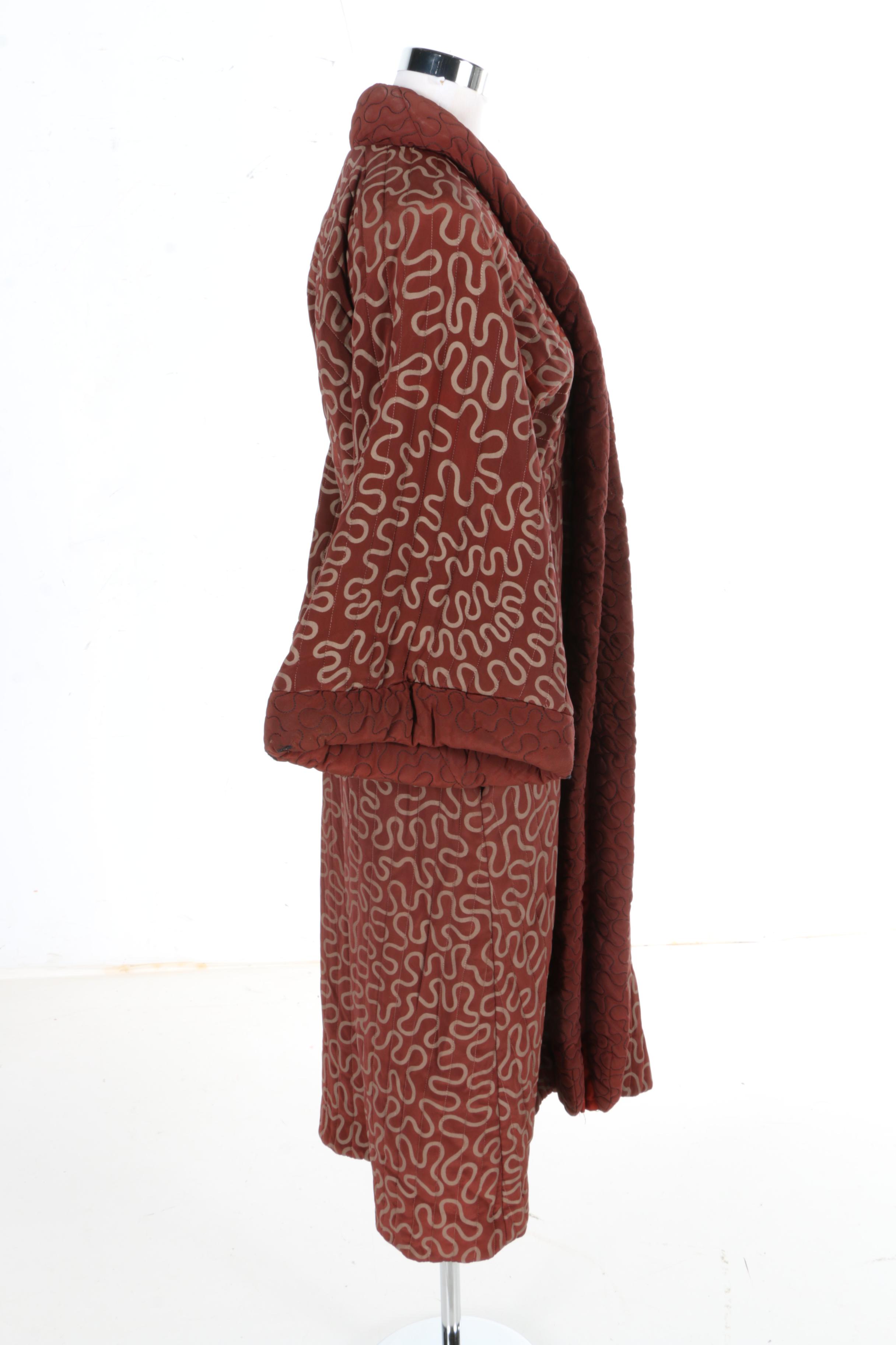 Vintage Quilted Robe by Zandra Rhodes