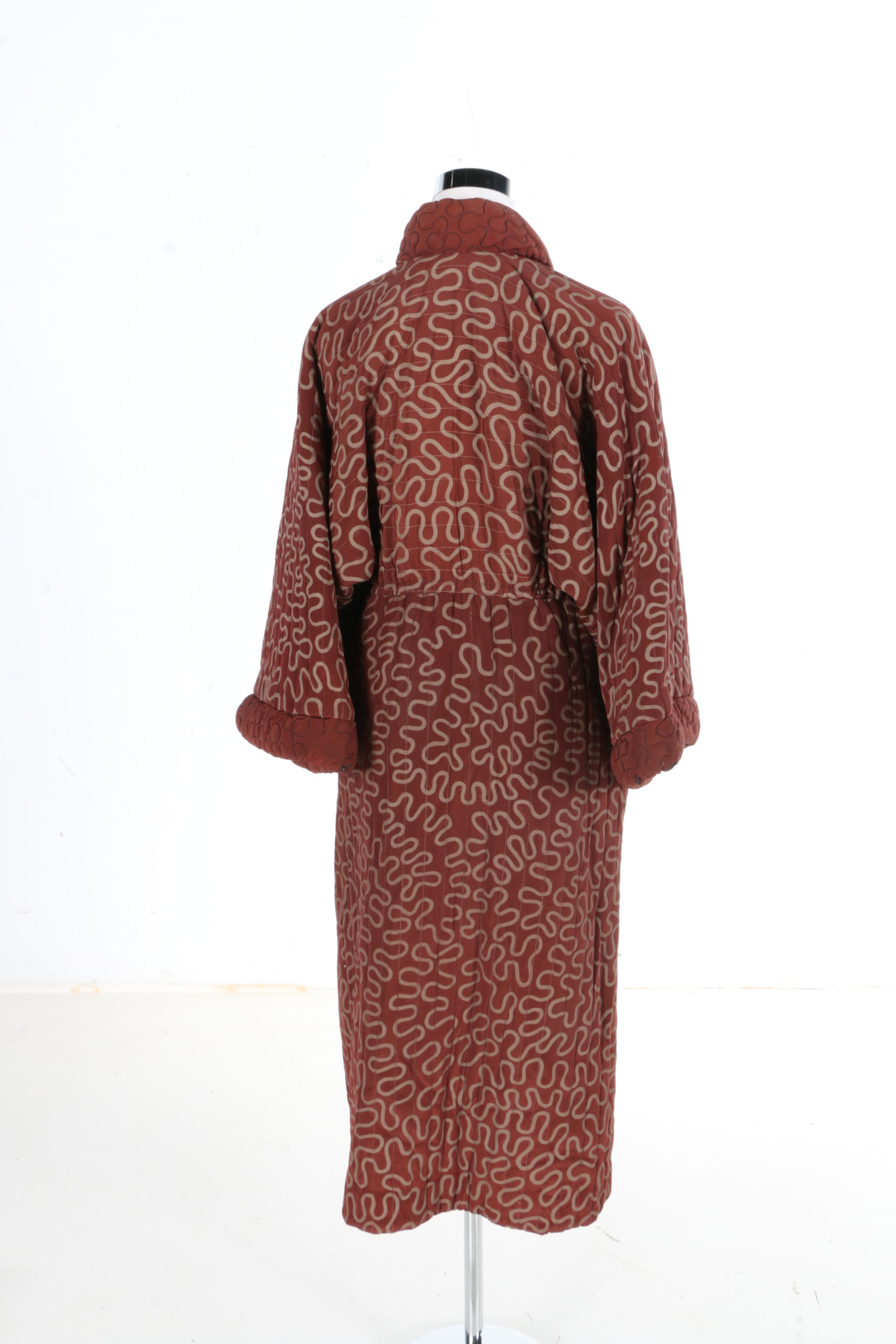 Vintage Quilted Robe by Zandra Rhodes