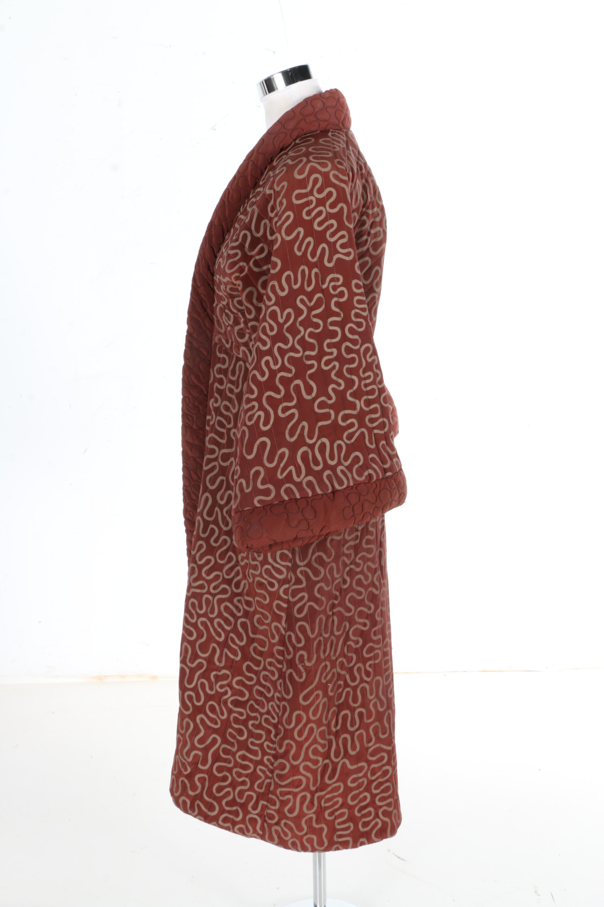 Vintage Quilted Robe by Zandra Rhodes