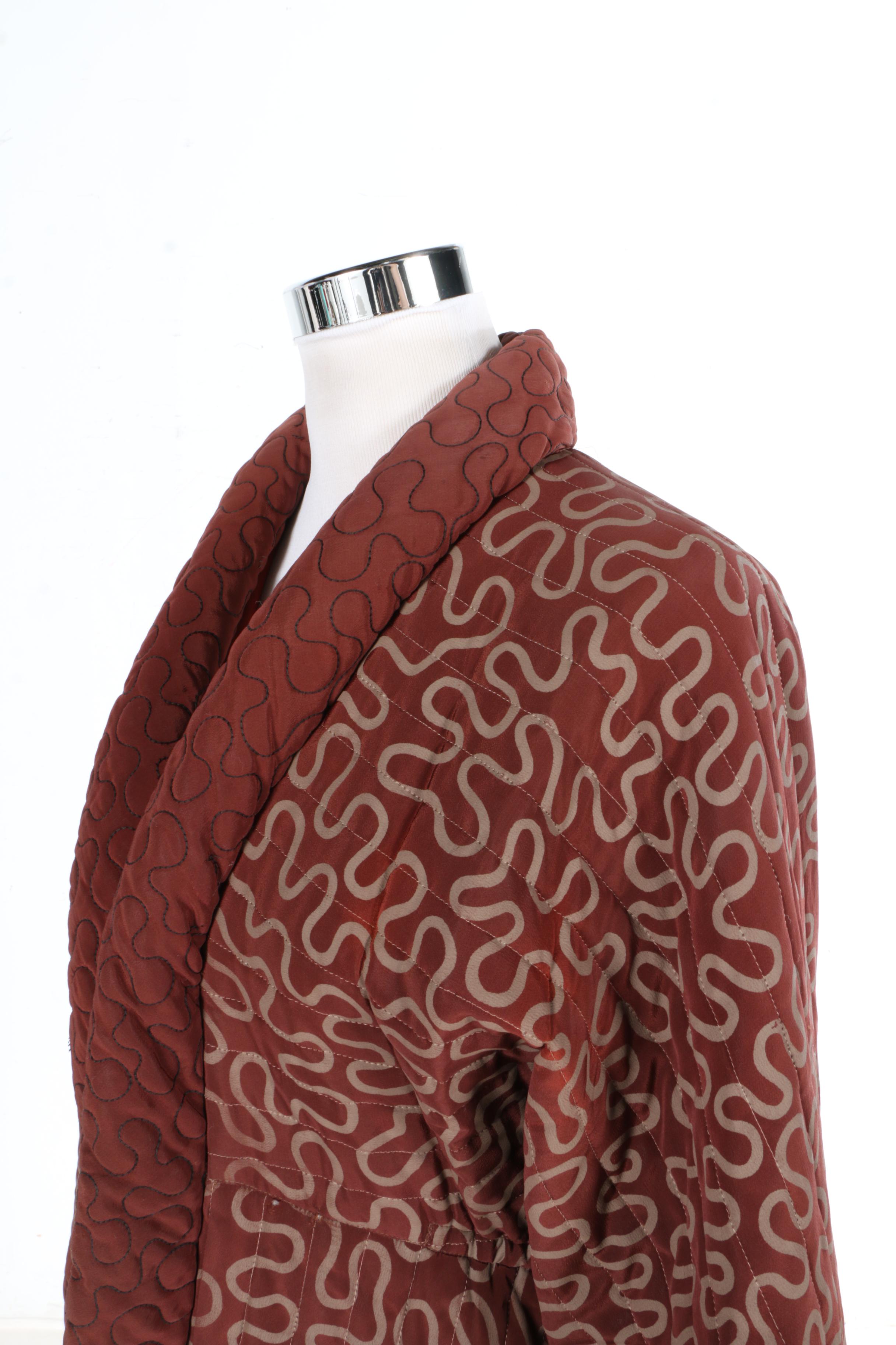 Vintage Quilted Robe by Zandra Rhodes