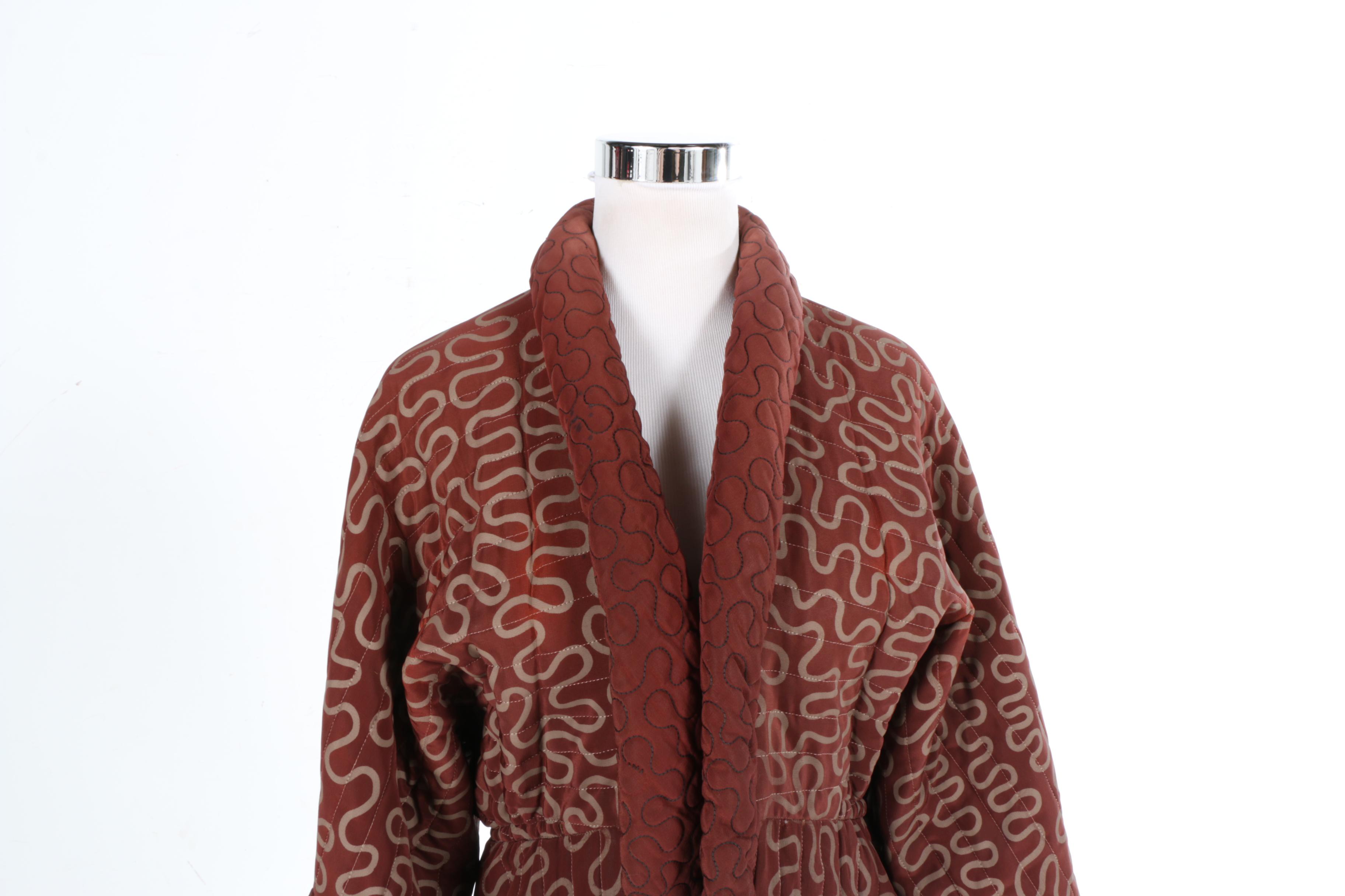 Vintage Quilted Robe by Zandra Rhodes