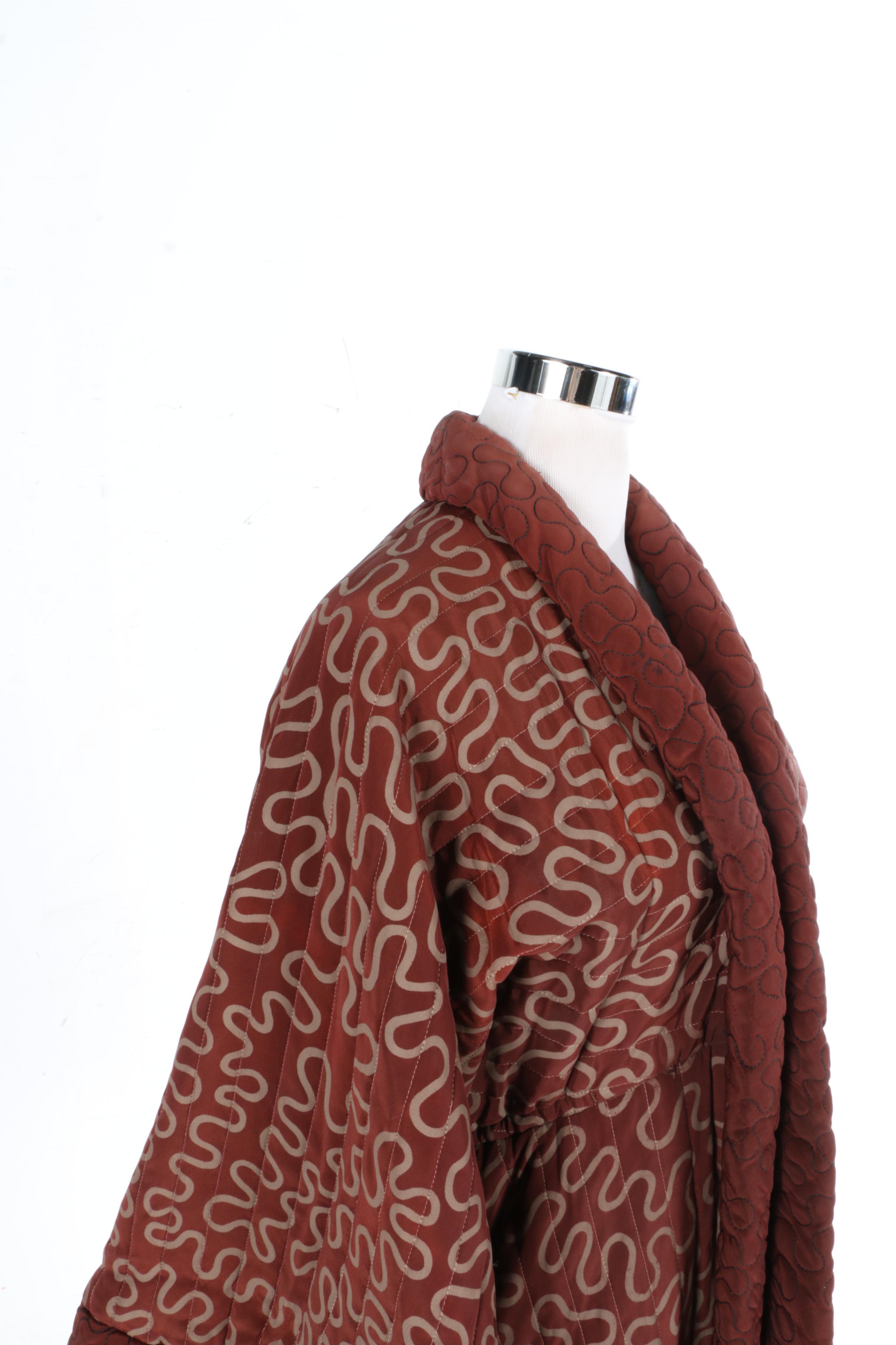 Vintage Quilted Robe by Zandra Rhodes