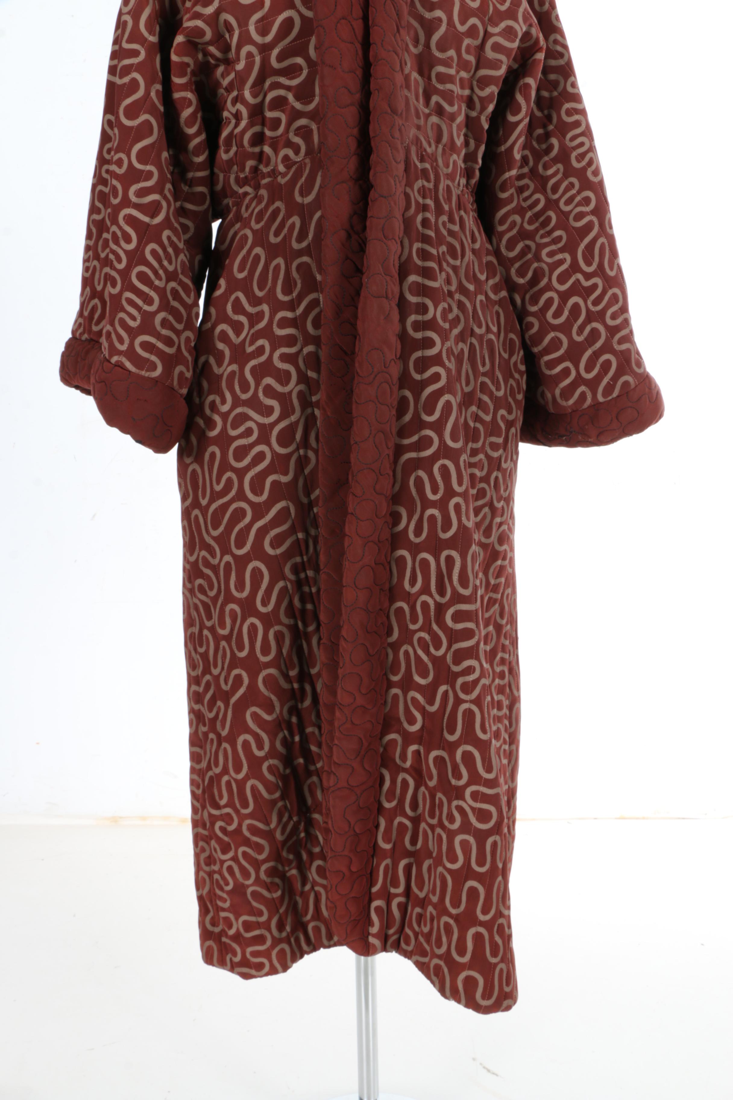 Vintage Quilted Robe by Zandra Rhodes