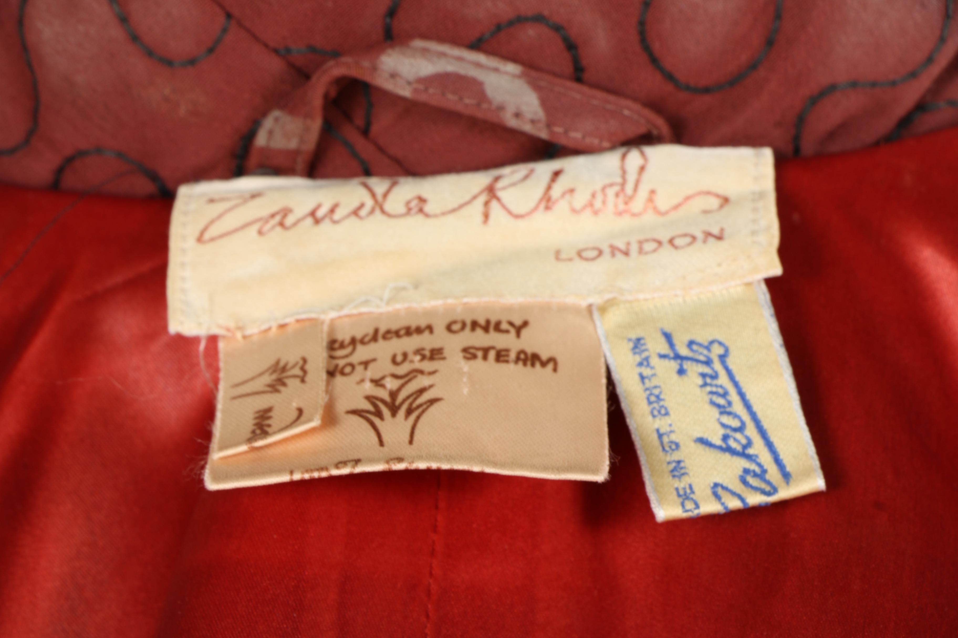 Vintage Quilted Robe by Zandra Rhodes