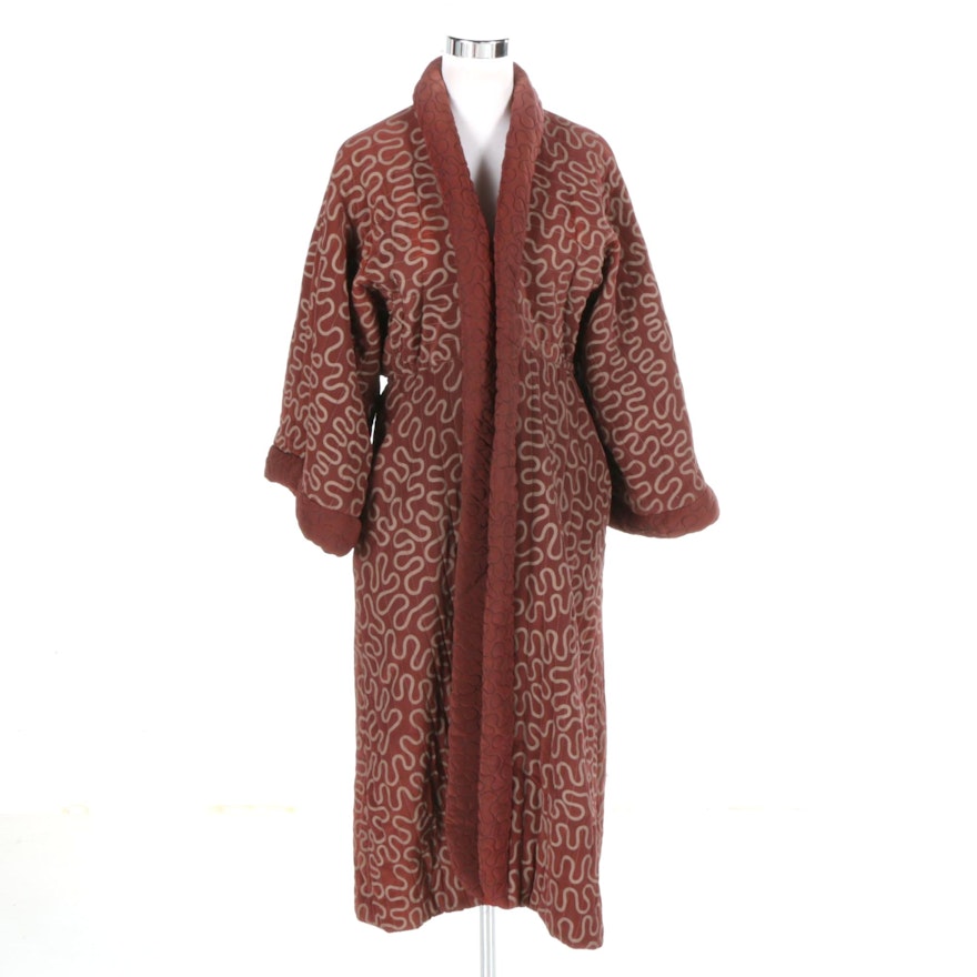 Vintage Quilted Robe by Zandra Rhodes