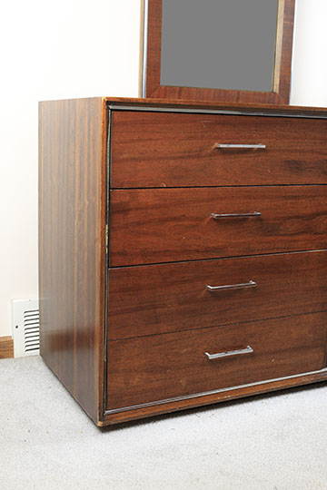 Mid Century Modern Dresser With Mirrors by Lane